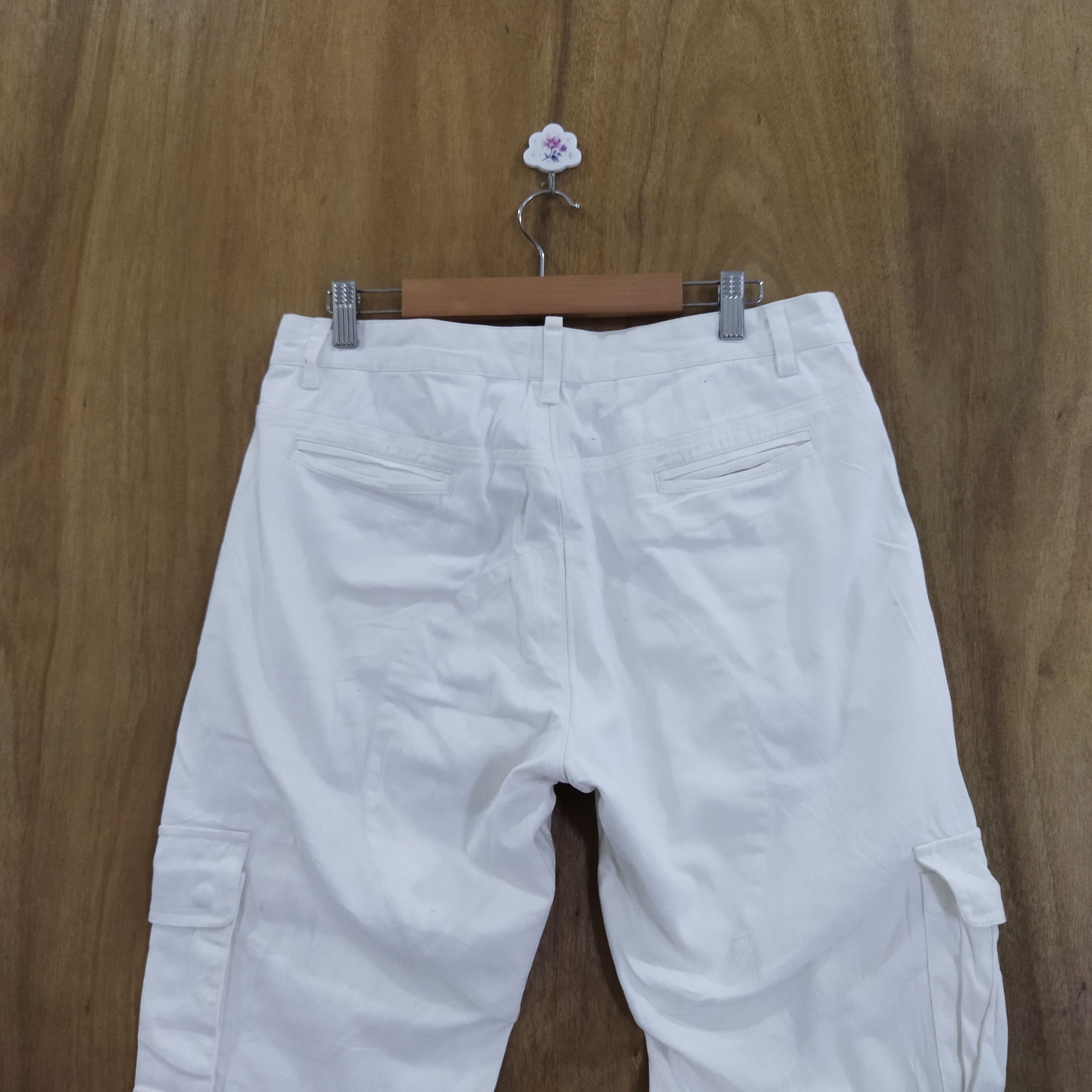 Japanese Brand BLUE CRUSH WHITE YELLO CARGO PANTS Size US 32 / EU 48 - 9 Thumbnail
