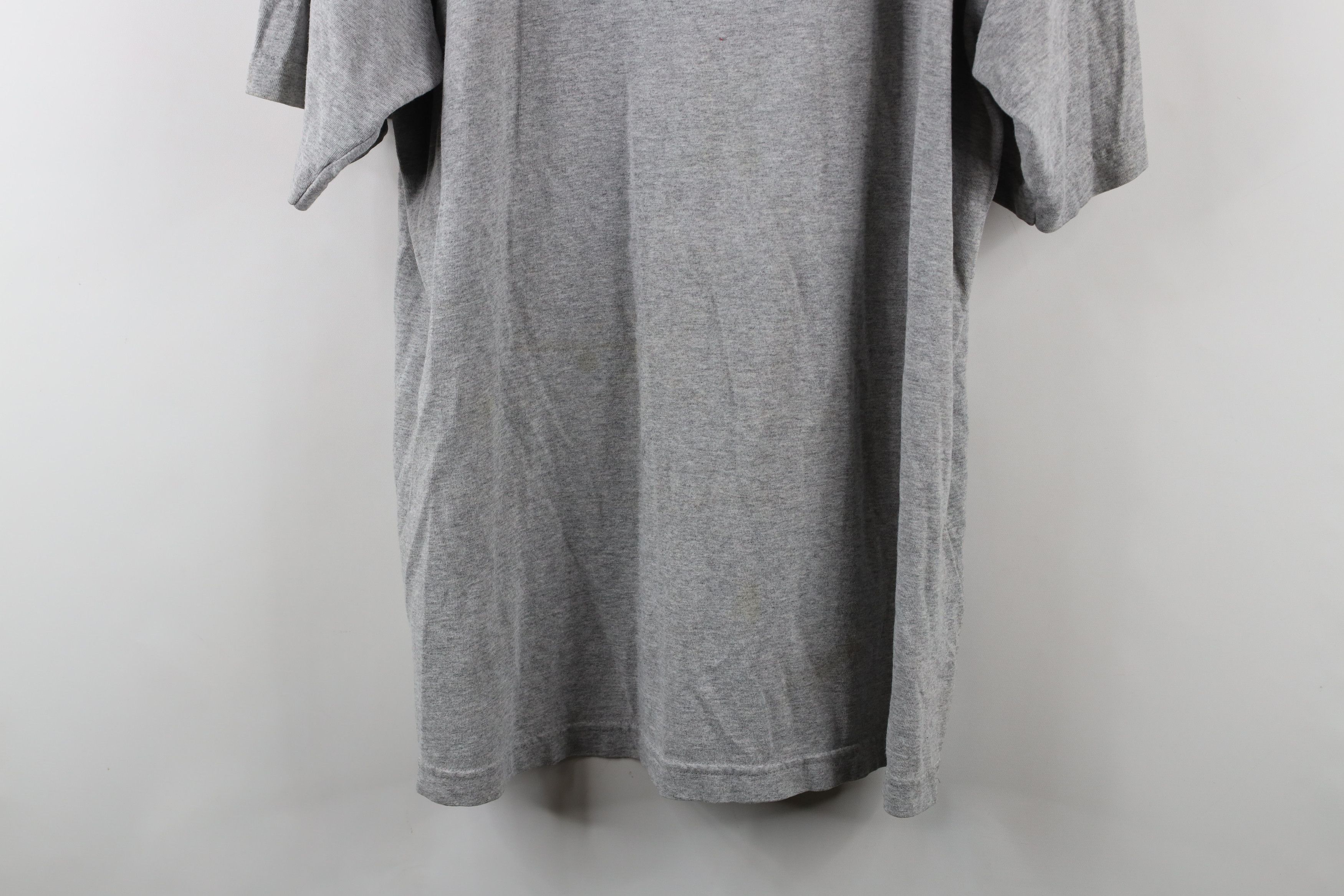 Fila × Vintage Vintage 90s Fila Spell Center Logo T-Shirt Heather Gray USA Size US XL / EU 56 / 4 - 3 Thumbnail