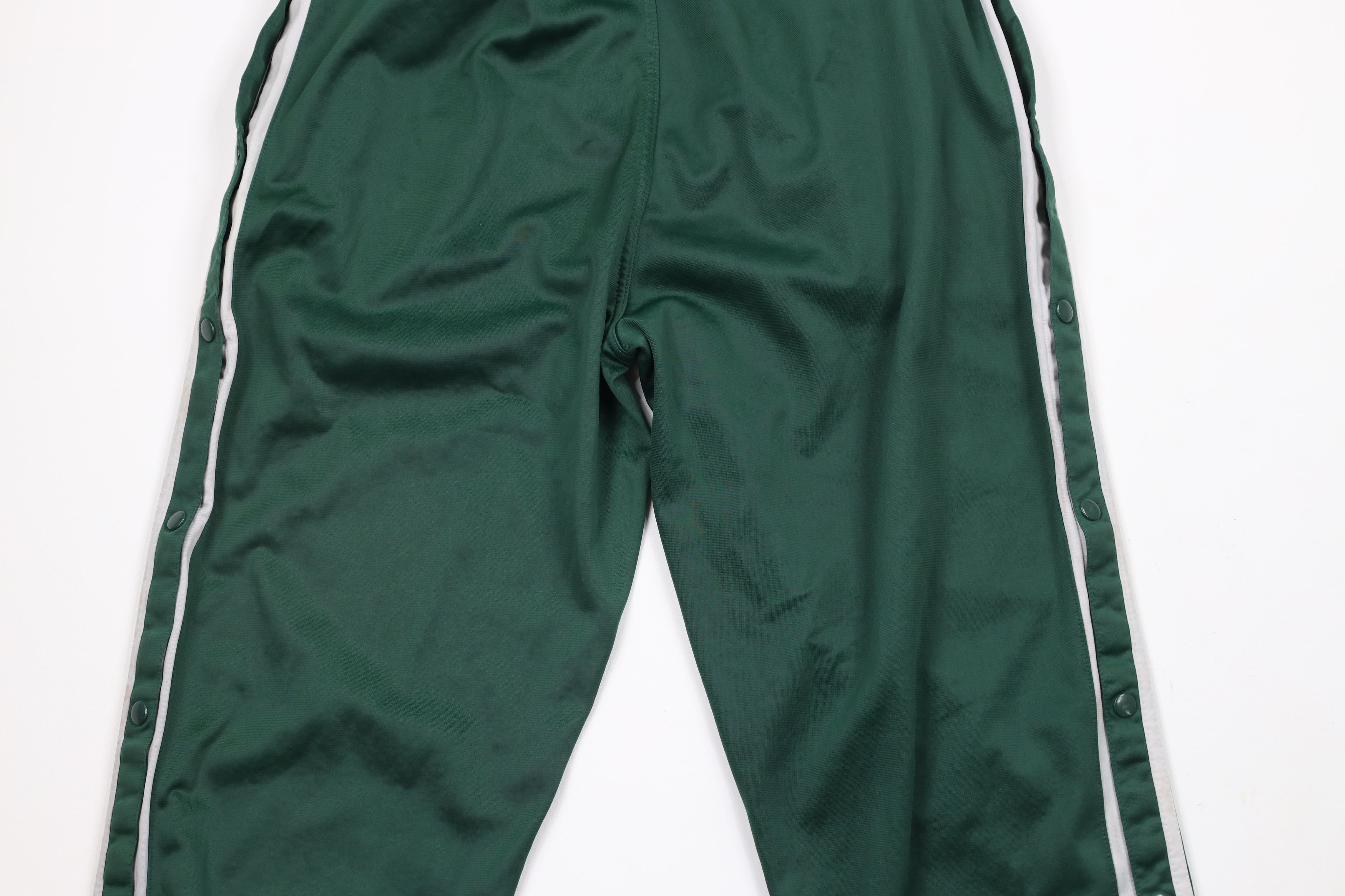 Vintage Vintage 90s Streetwear Striped Tearaway Sweatpants Green Size US 36 / EU 52 - 14 Thumbnail