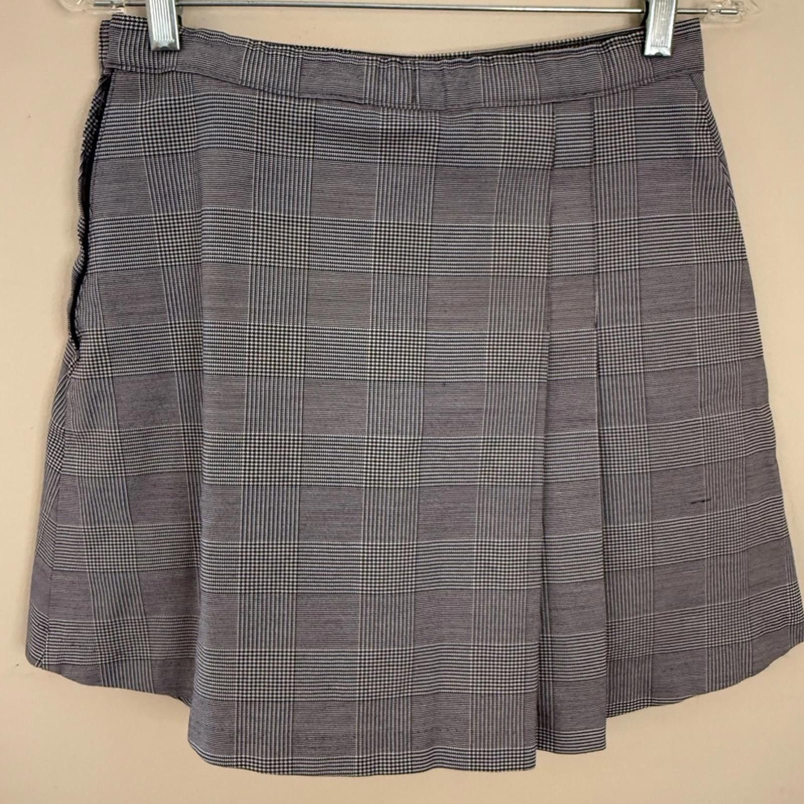 Other Becky Thatcher vintage black white herringbone skort 8 1/2 Size 30" / US 8 / IT 44 - 2 Thumbnail