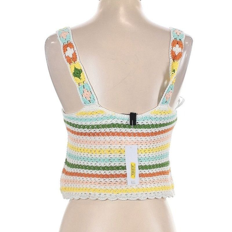Jessica Simpson NWT Jessica Simpson Kerian Sweater Tank Crochet XS/S MSRP$69 Size XS / US 0-2 / IT 36-38 - 3 Thumbnail