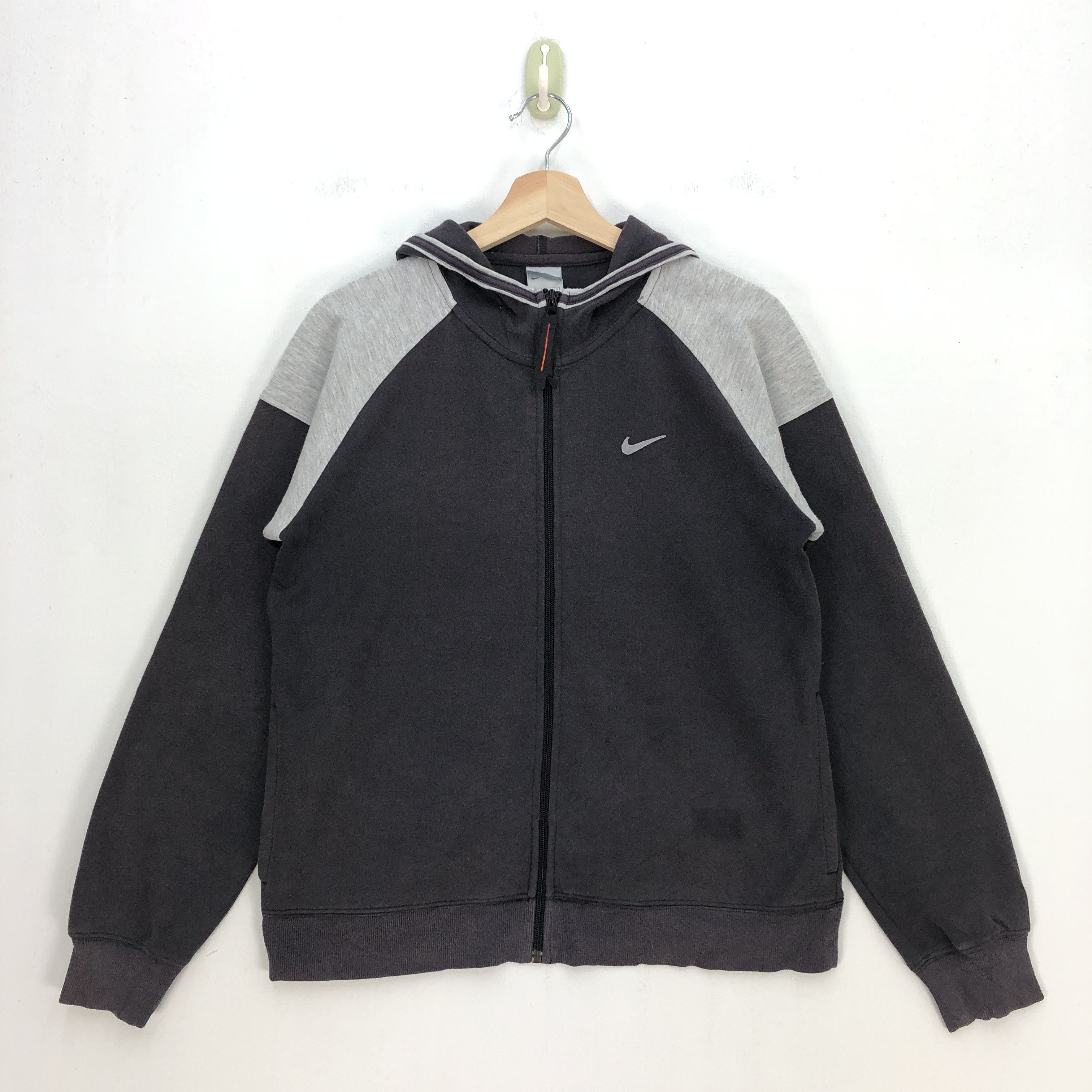 Nike × Vintage Vintage Nike Sweater Hoodie Nike Swoosh Zipper Sweatshirt Size US S / EU 44-46 / 1 - 1 Thumbnail