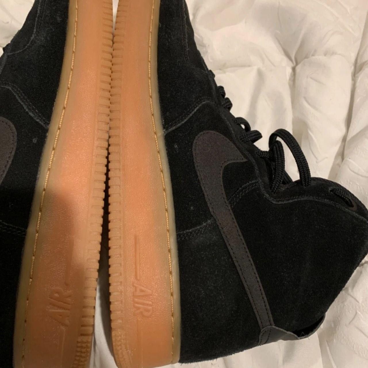 Nike Nike Air Force 1 High Black Suede Gum Size US 9 / EU 42 - 4 Thumbnail