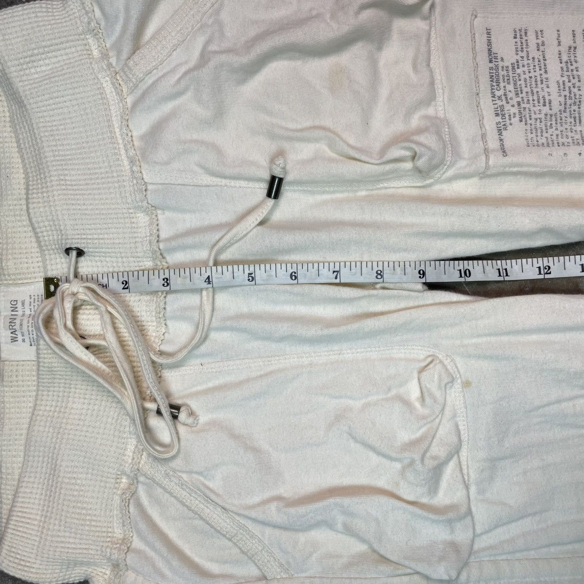GOA G.O.A Flare Distressed Archive Military SweatPants Size 26" / US 2 / IT 38 - 17 Thumbnail