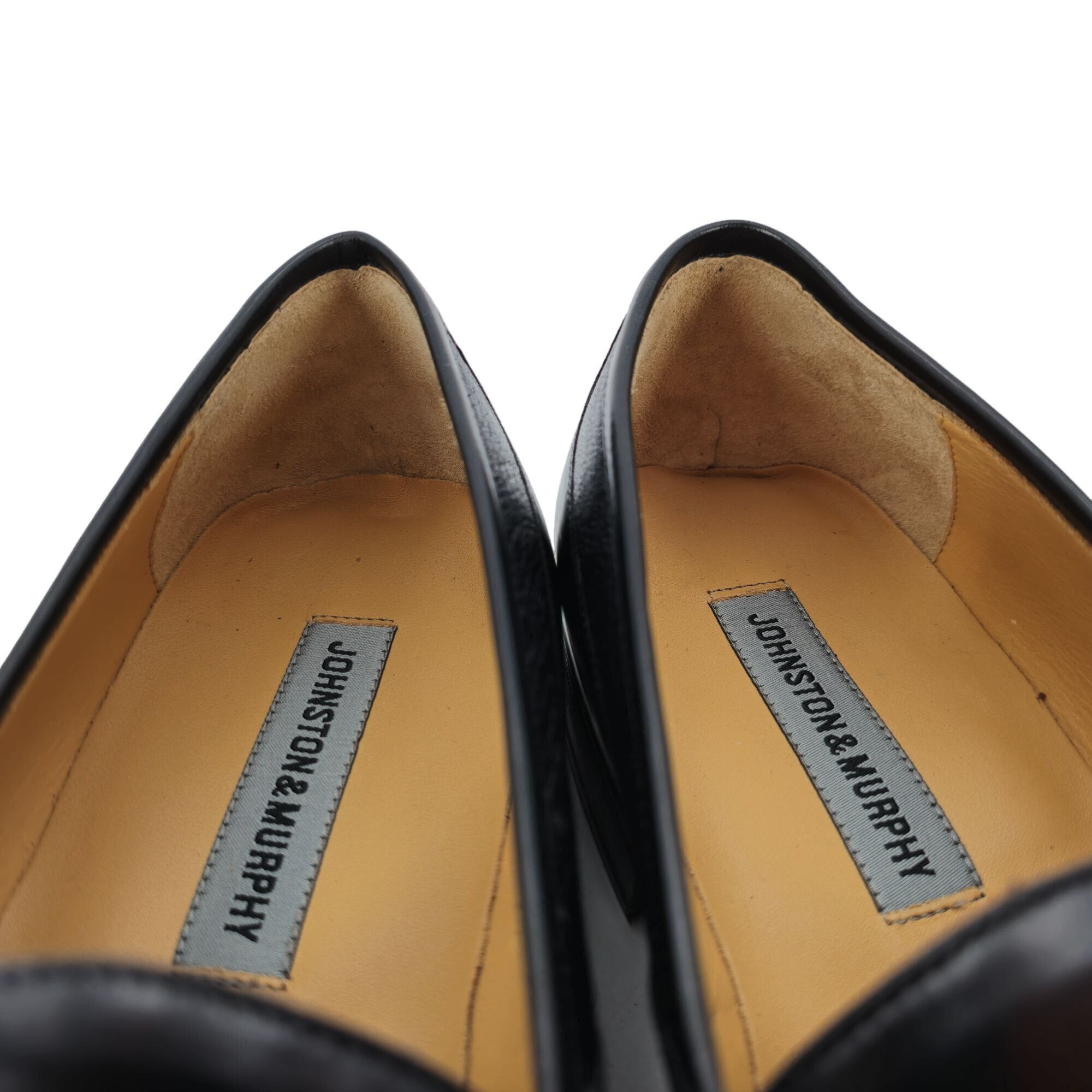 Johnston & Murphy NEW Johnston & Murphy Men's size 9.5W Black Deerskin Leather Size US 9.5 / EU 42-43 - 11 Thumbnail