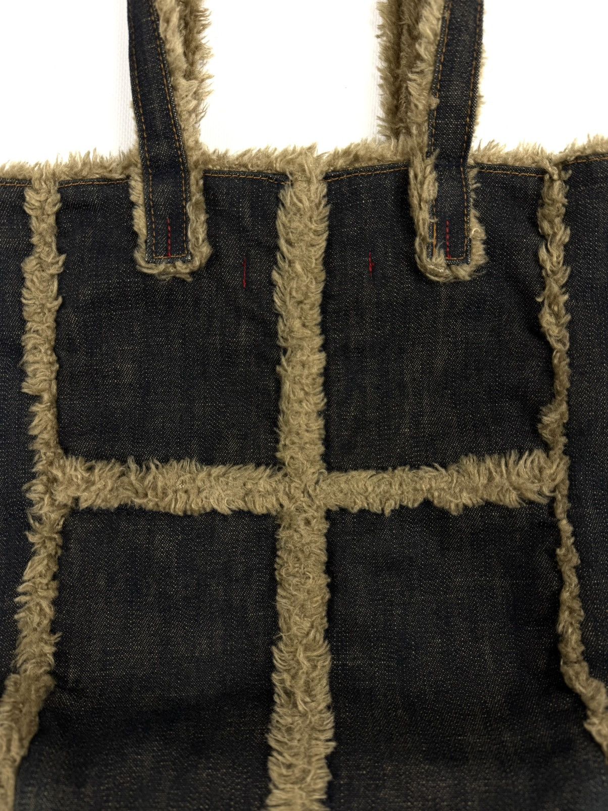 Miss Sixty Miss Sixty Y2K Denim Fur Shoulder Bag Archive Rare McBling Size ONE SIZE - 12 Thumbnail