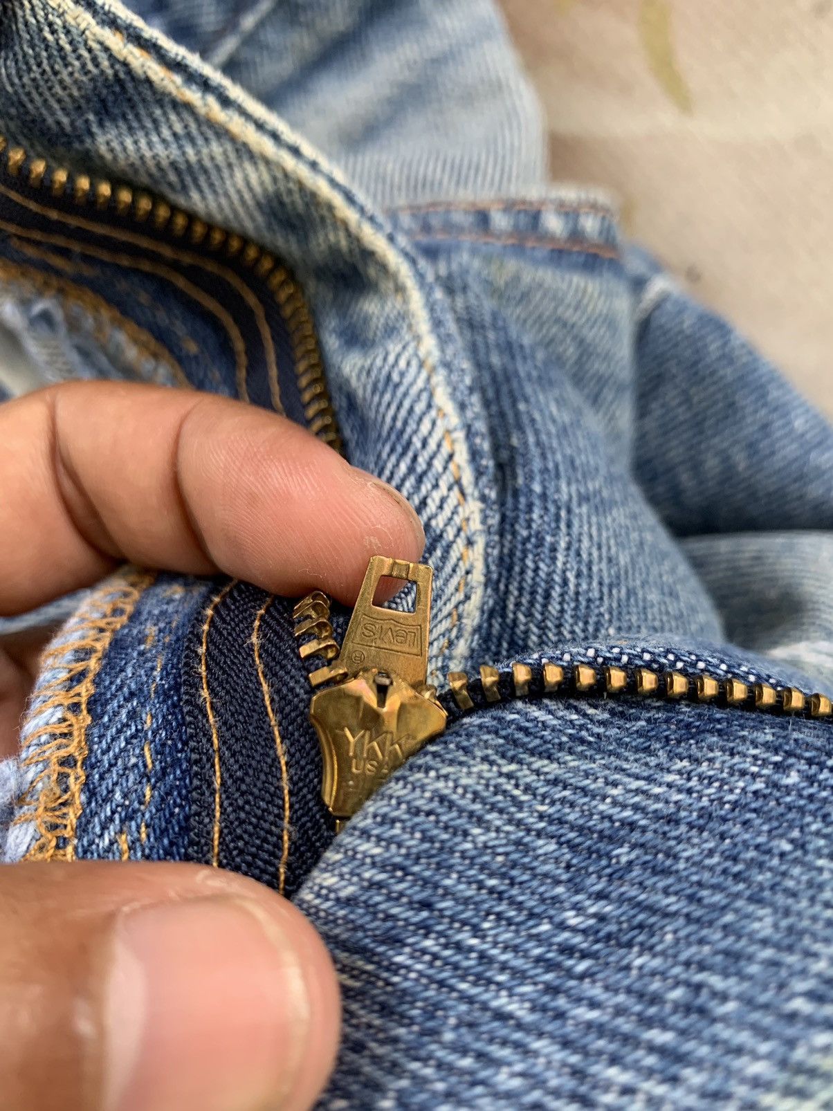 Levi's Levis Distressed 517 Sample Boot Cut Denim Pant Made in Usa Size US 30 / EU 46 - 15 Thumbnail