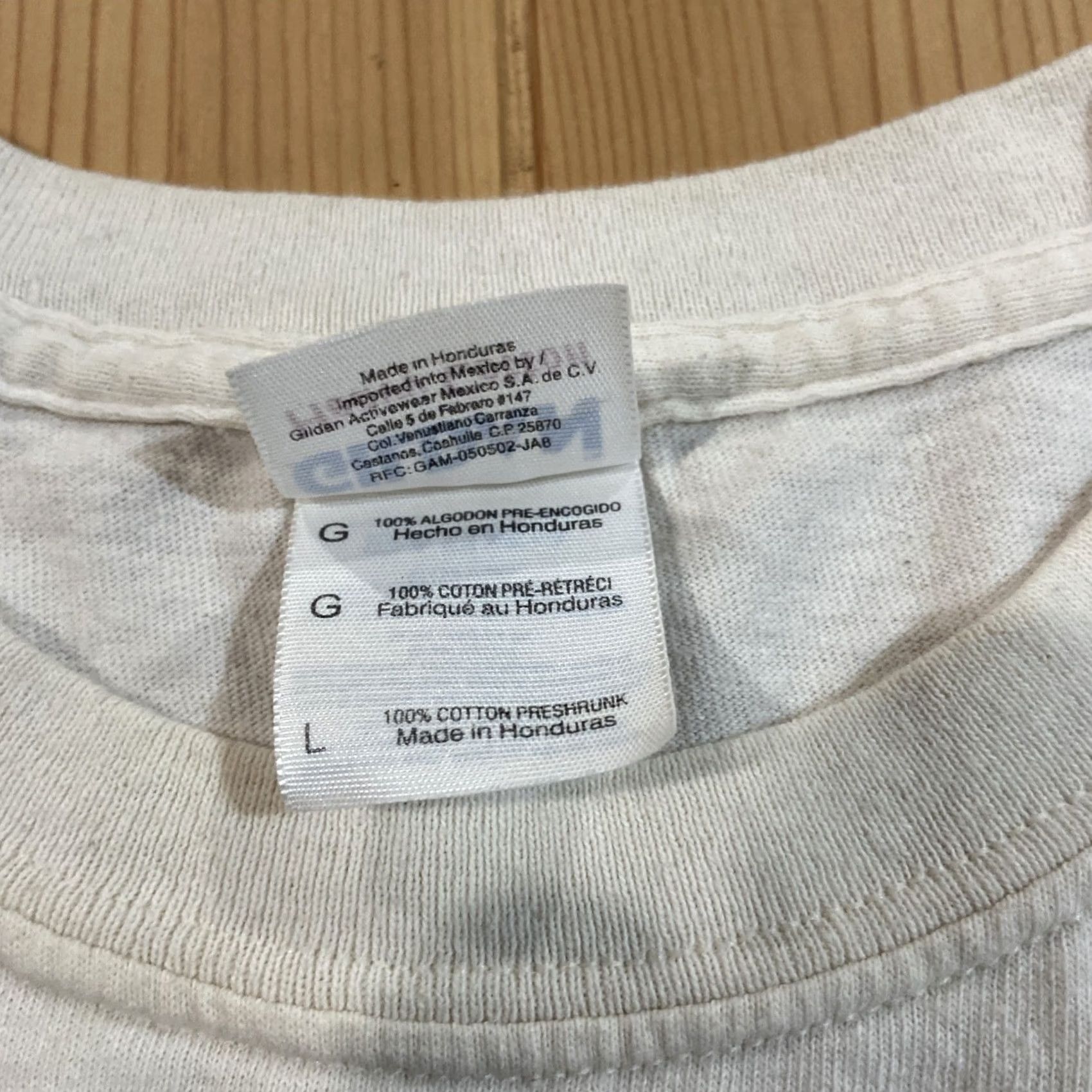 Gildan VINTAGE Gildan T-Shirt White Sands National Monument New Mexico Beige L Men Large Shirt Mens Size US L / EU 52-54 / 3 - 3 Thumbnail