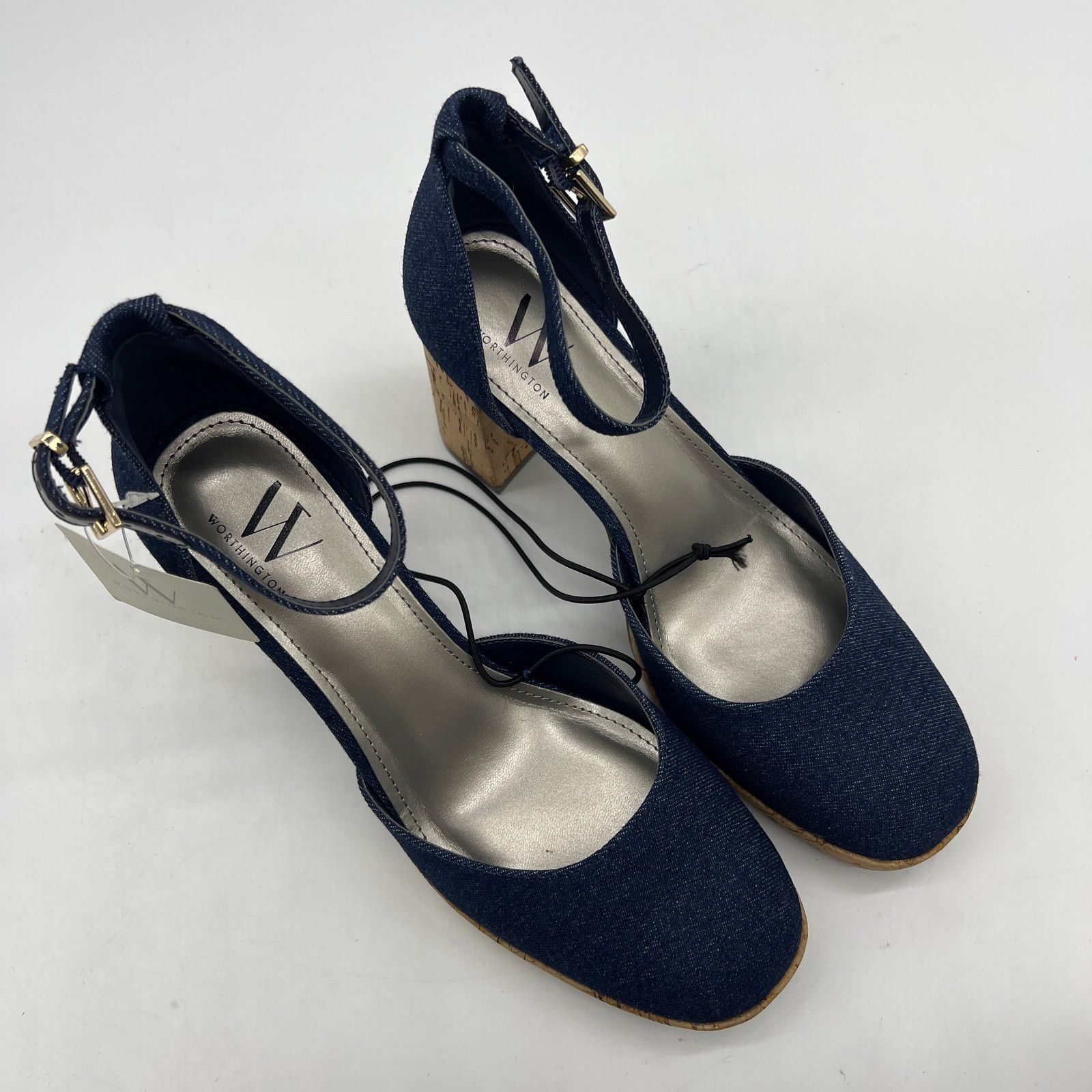 Other Worthington Womens Panama Block Heel Pumps 9.5 Size US 9.5 / IT 39.5 - 5 Thumbnail