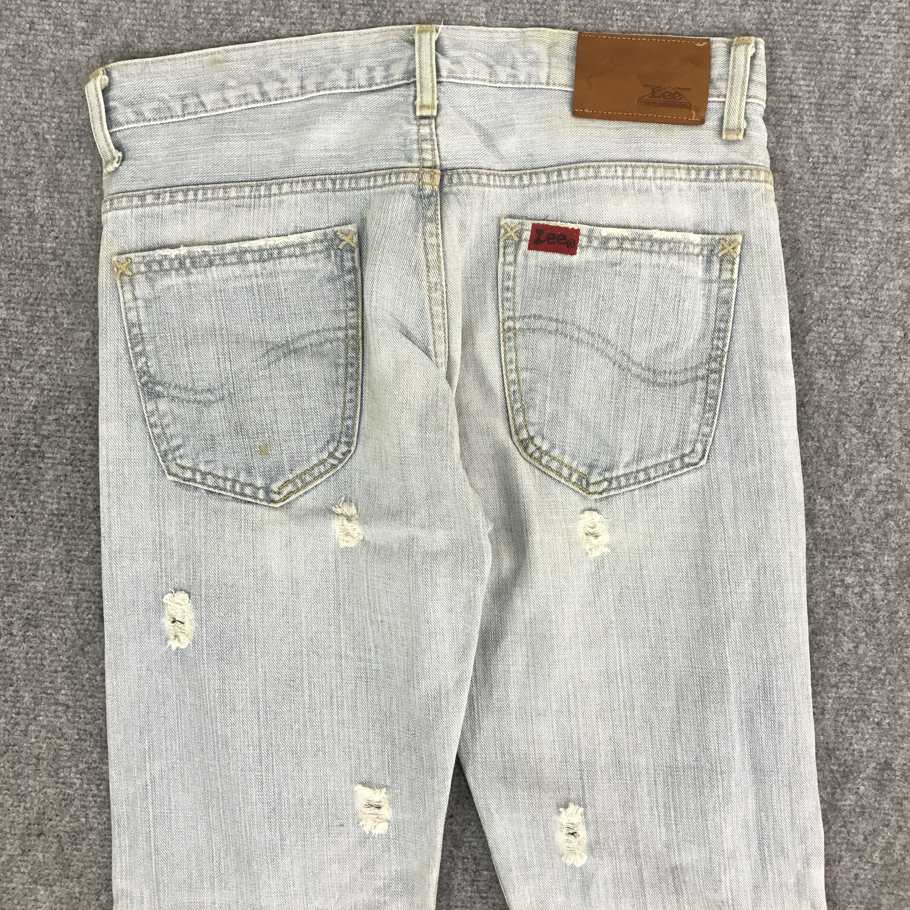 Lee LEE DISTRESSED LIGHT WASH DENIM PANTS K14B12 Size US 28 / EU 44 - 5 Thumbnail