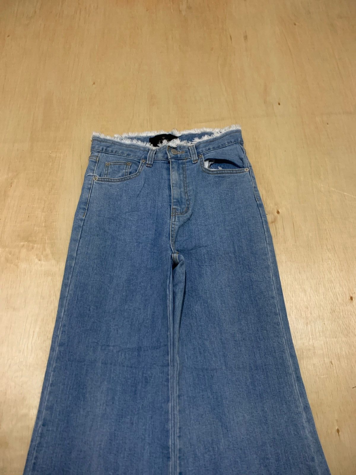 14th Addiction × 20471120 × Japanese Brand Y2k Flare DINT Denim Jeans Bootcut Size 28" / US 6 / IT 42 - 2 Thumbnail