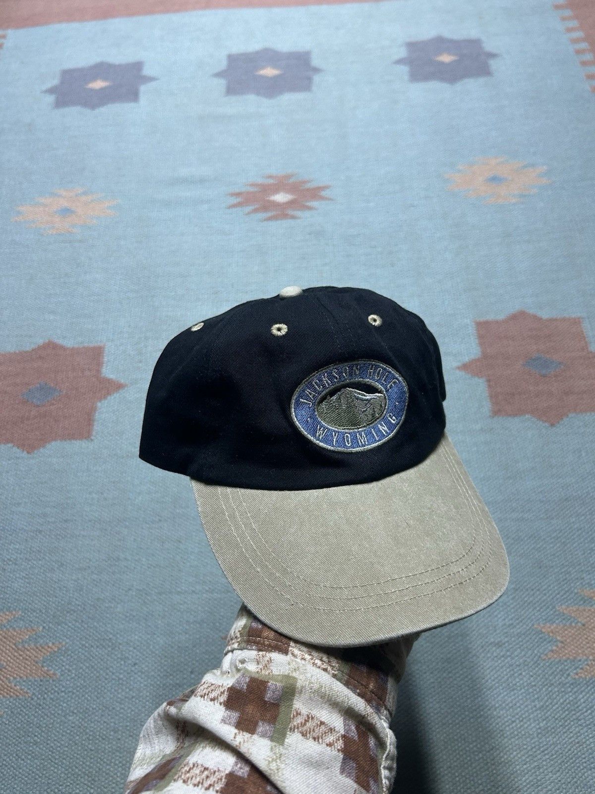Vintage Vintage hat Jackson hole Wyoming embroidered mountain nature Size ONE SIZE - 1 Thumbnail