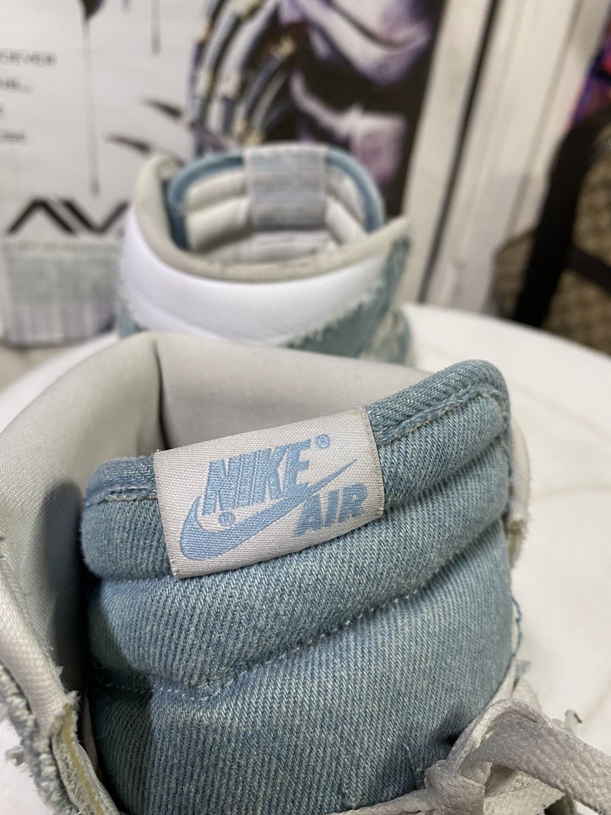 Jordan Brand Jordan 1 Retro High OG Denim Sneakers Size 10 Size US 10 / EU 43 - 5 Thumbnail