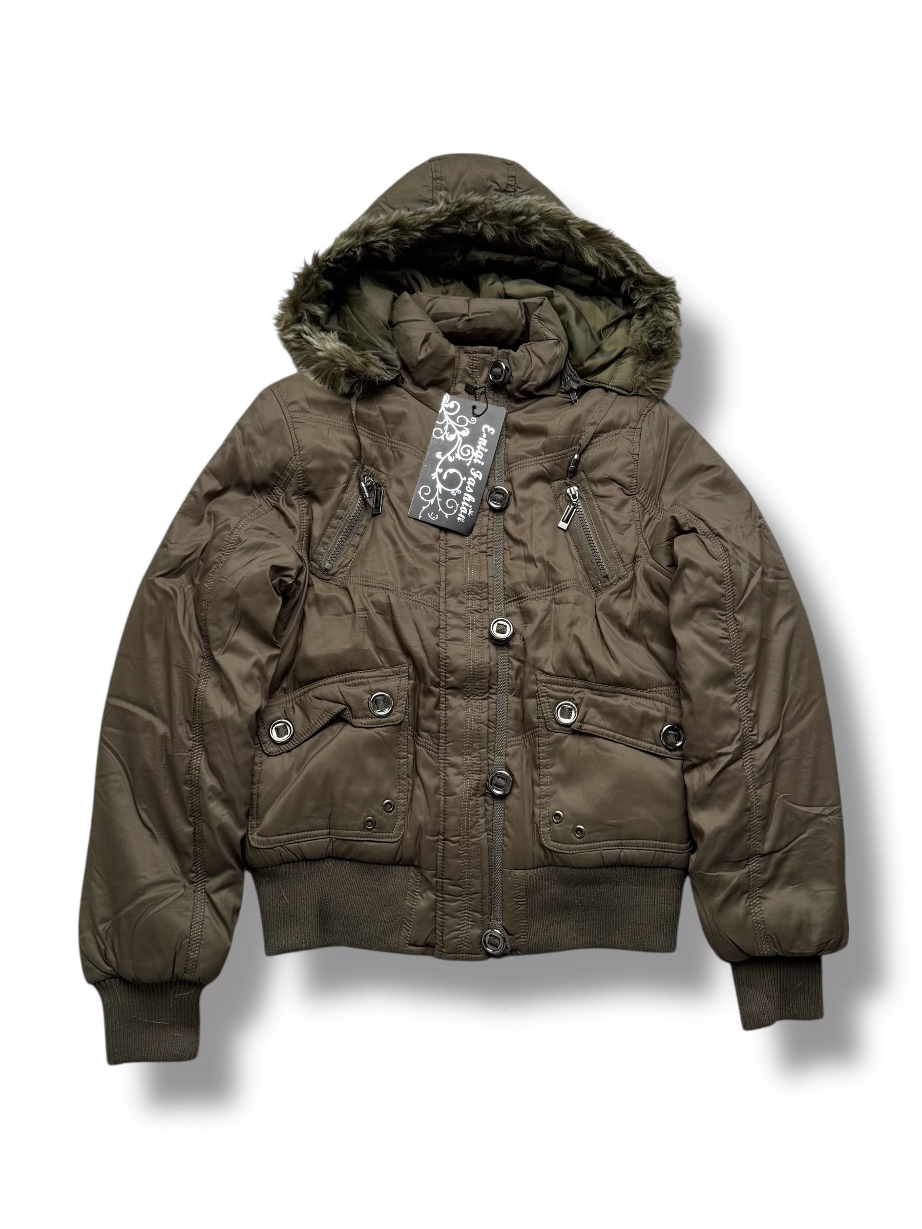 Vintage Y2K Hooded Jacket(V362) Size S / US 4 / IT 40 - 1 Thumbnail