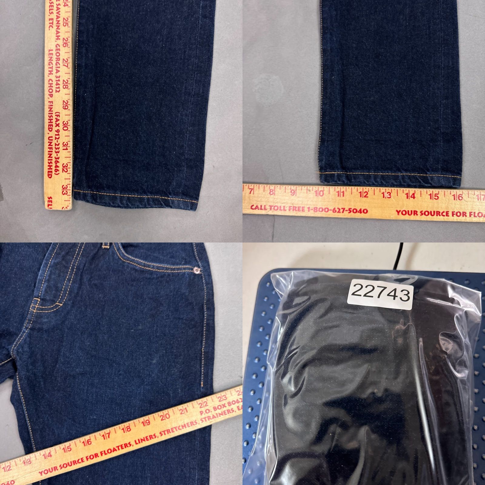 Taylor Stitch Taylor Stitch Jeans Mens 29x34 Blue Selvedge Denim Pants Button Fly Slim Dark Size US 29 - 10 Thumbnail