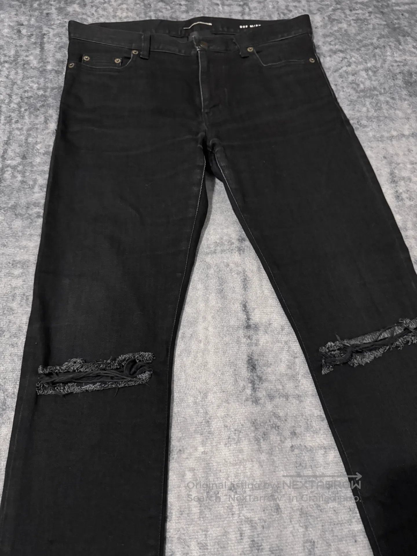 Saint Laurent Paris Saint Laurent Distressed Denim Pants. Size US 31 - 3 Thumbnail