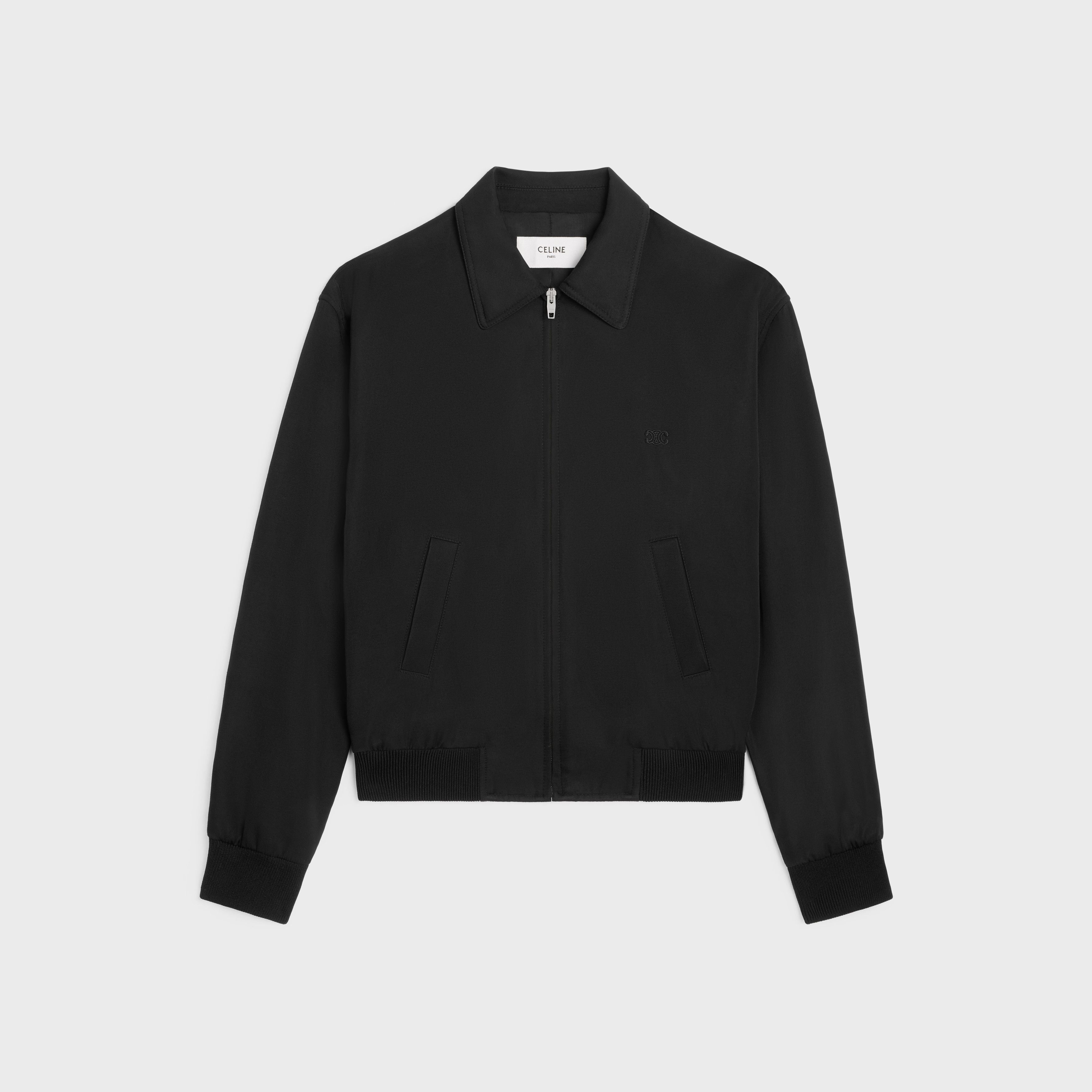 triomphe blouson jacket in rayon twill