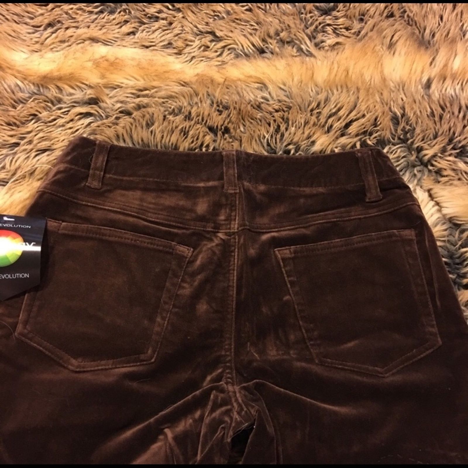 Other Jeanology stretch brown velvet jeans NWT 10 Size 32" / US 10 / IT 46 - 5 Thumbnail