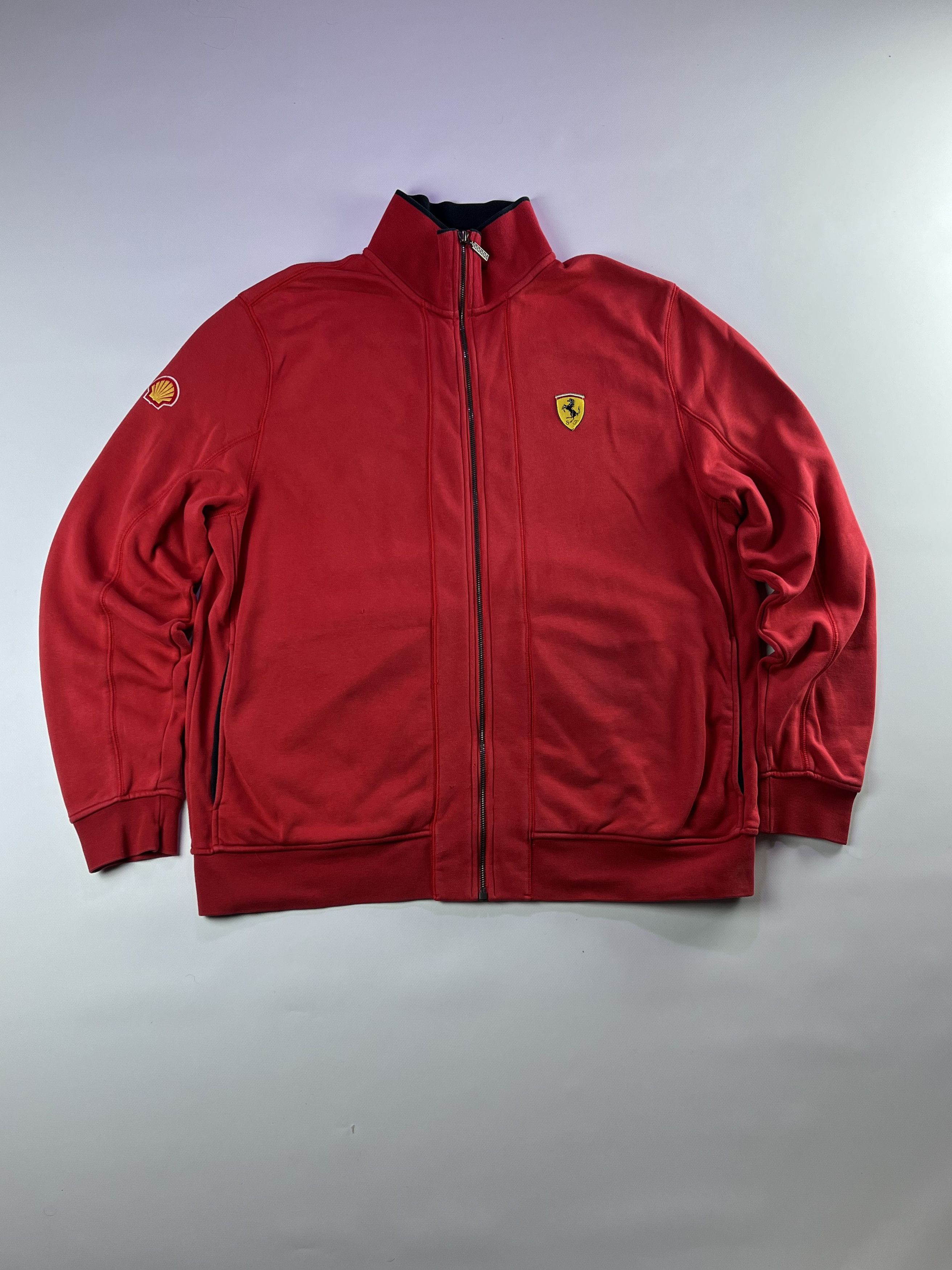Ferrari RARE Vintage Ferrari Sweatshirt zip Racing Honda drill Y2K Size US XL / EU 56 / 4 - 1 Thumbnail