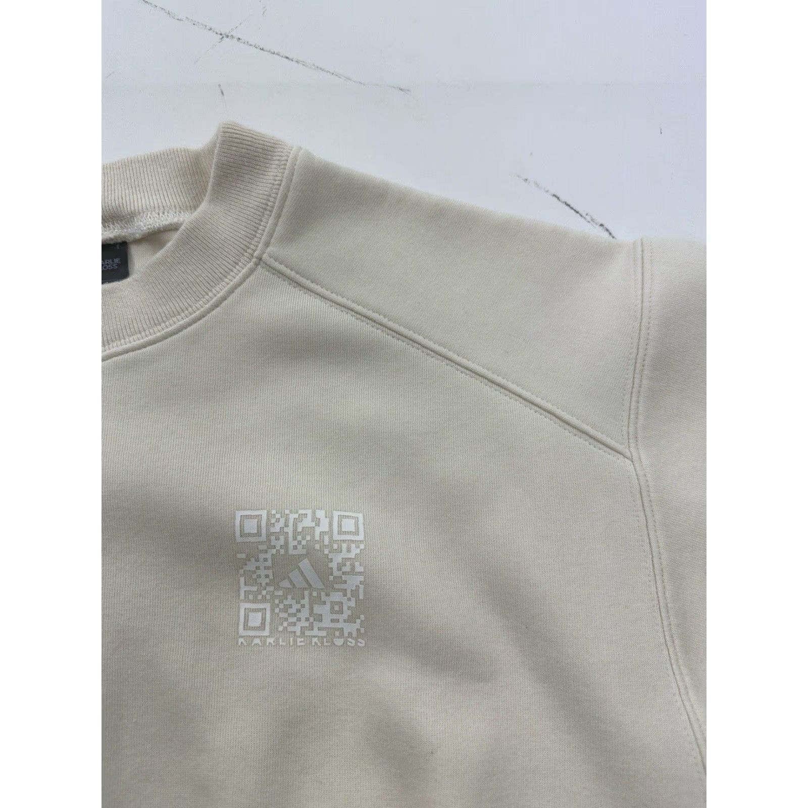 Adidas ADIDAS Sweatshirt Womens M Ivory Karlie Kloss Crew Neck Pullover Logo Activewear 90s Sports Womens Size M / US 6-8 / IT 42-44 - 2 Thumbnail