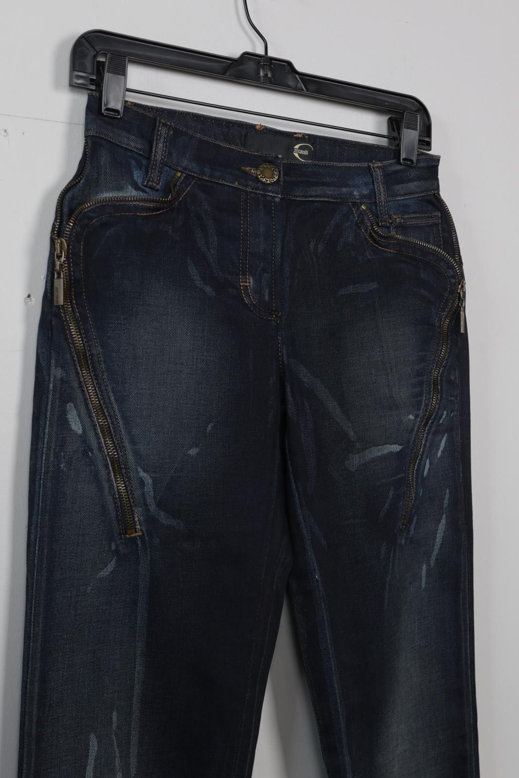 Just Cavalli 00's Just Cavalli Dark Wash Straight-Leg Jeans Size 28" / US 6 / IT 42 - 3 Thumbnail