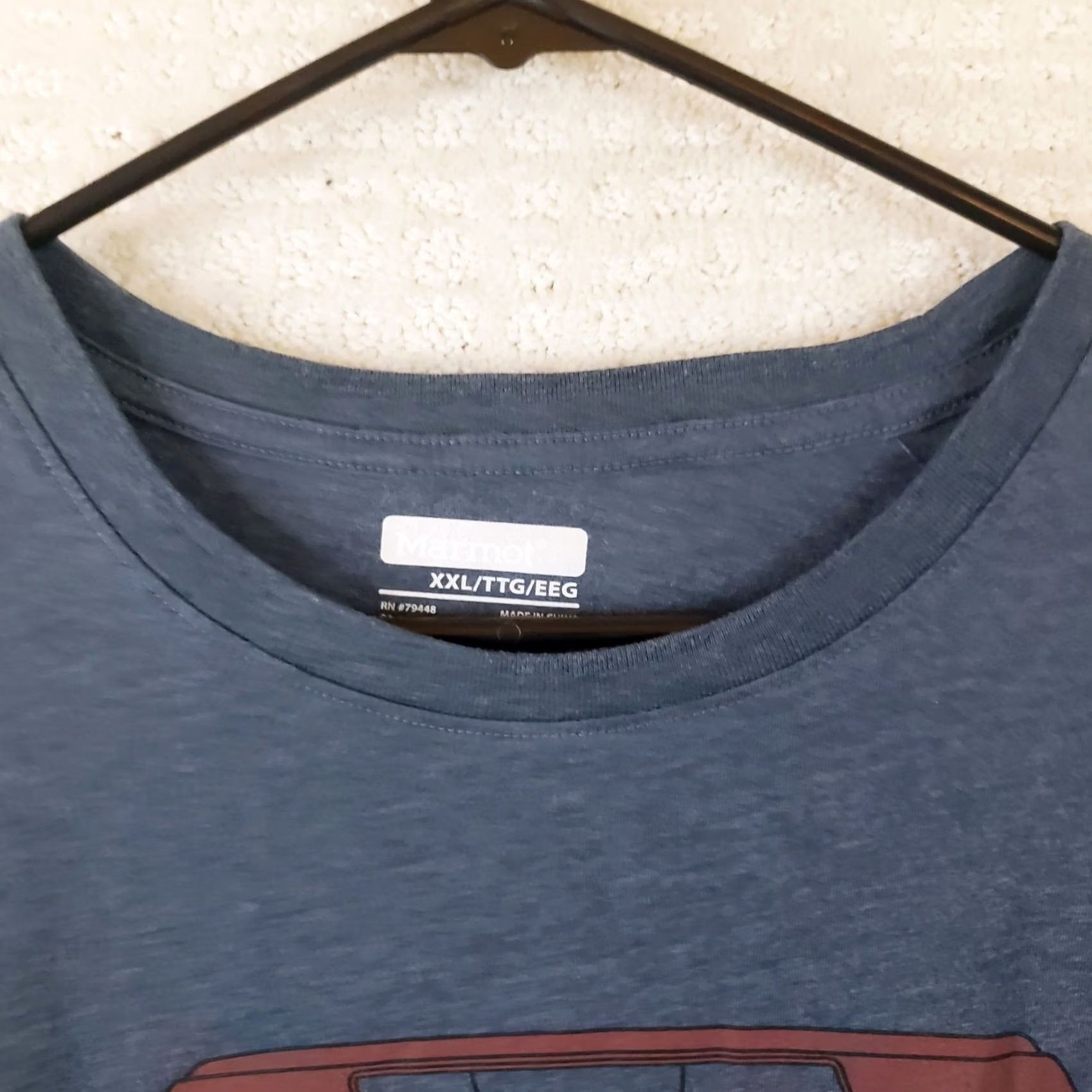 Marmot Marmot Van Life Tee Short Sleeve Mens XXL Gray Jersey Crew Neck Van Graphic Front T-Shirt Size US 39 - 5 Thumbnail
