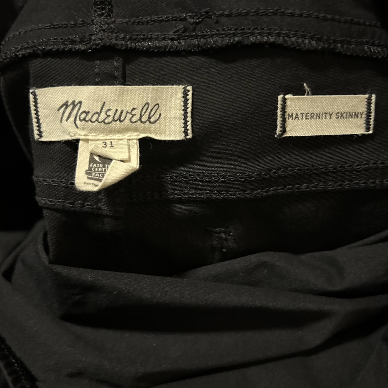 Madewell Madewell Maternity Skinny over the belly 31W x 28L black Size 31" - 4 Thumbnail