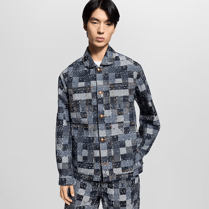 Louis Vuitton Damier Denim Workwear Blouson Size US XXS / EU 40 - 2 Thumbnail