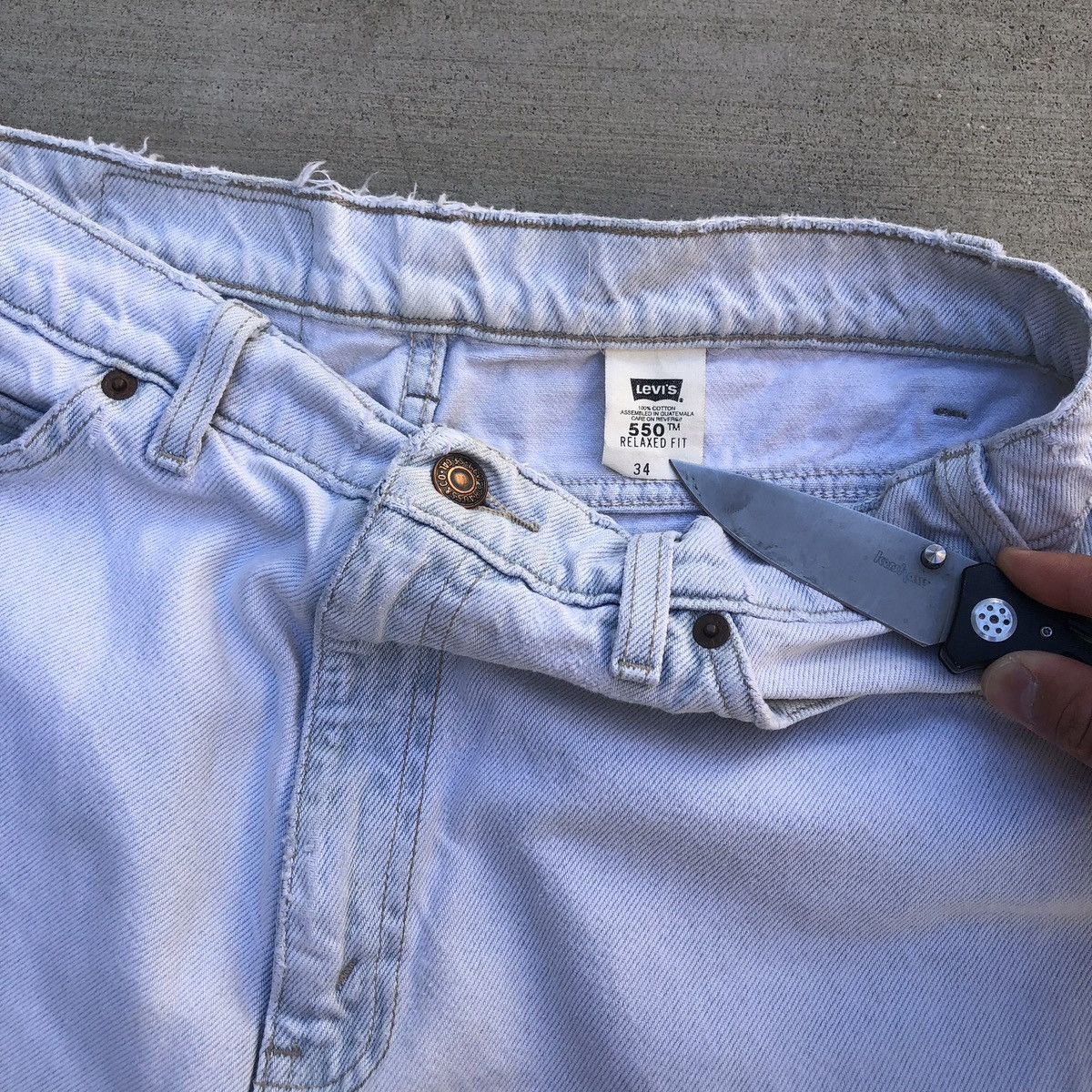 Levi's Vintage Levi’s 550 Denim Jort 34” Size US 34 / EU 50 - 3 Thumbnail