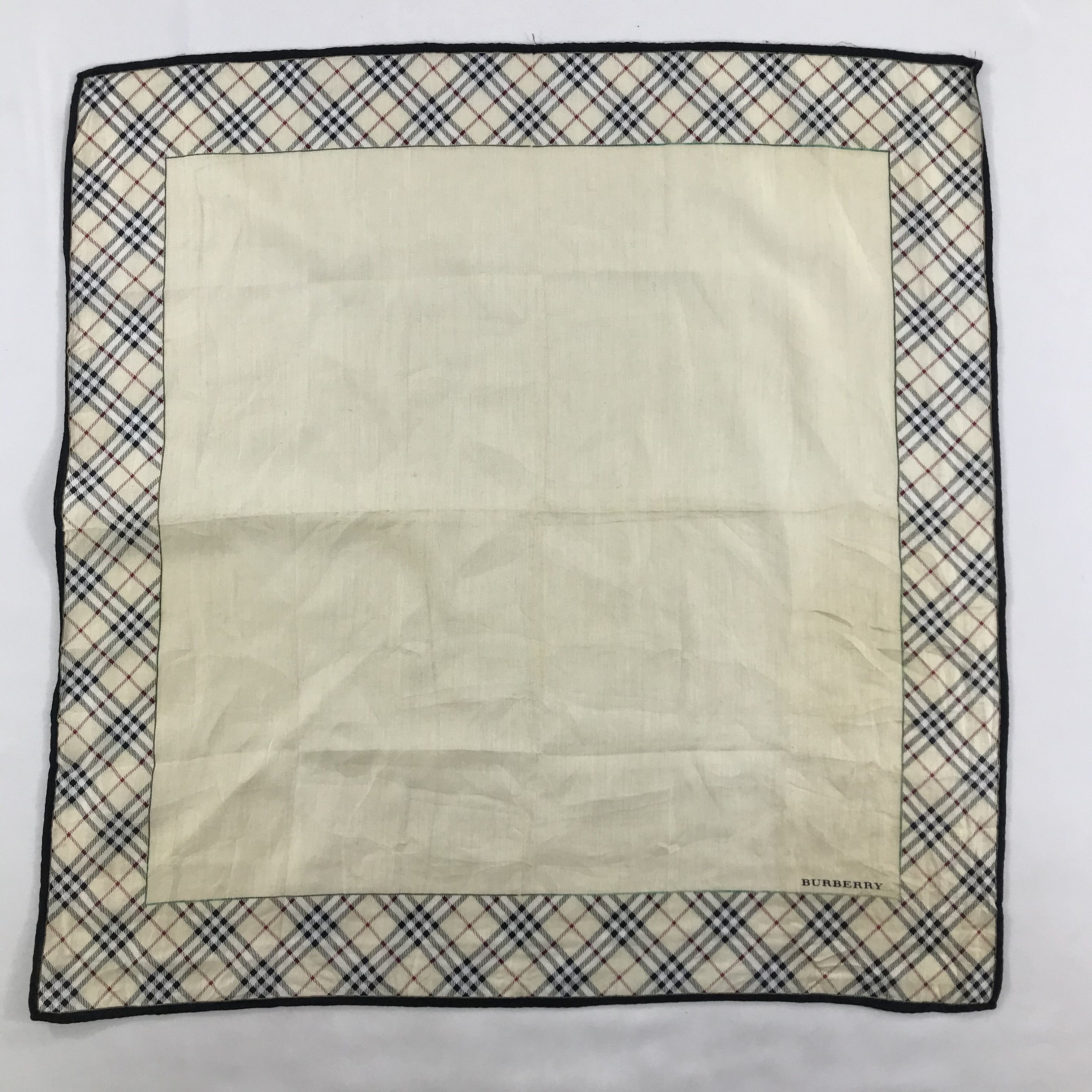 Burberry × Vintage Burberry Bandana / Handkerchief / Neckerchief - S1355 Size ONE SIZE - 1 Thumbnail