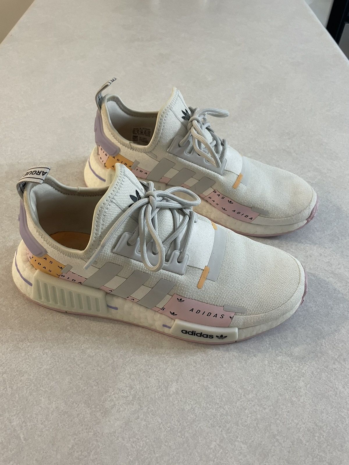 Adidas Adidas NMD R1 Crystal White Clear Pink Running Shoe Size 6.5 Size US 6.5 / IT 36.5 - 3 Thumbnail
