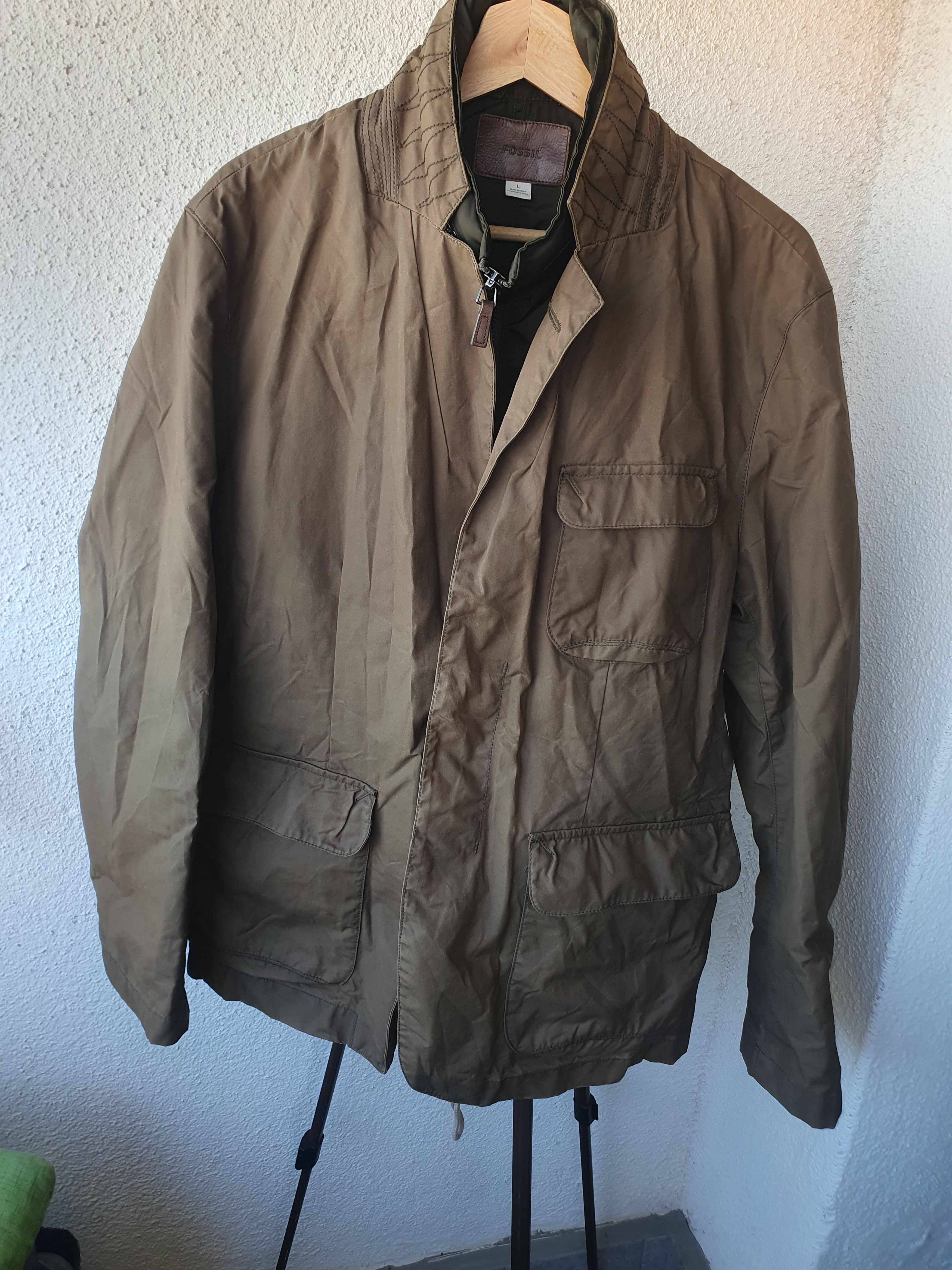 Fossil Fossil Waxed Field Coat Jacket sz L Size US L / EU 52-54 / 3 - 5 Thumbnail