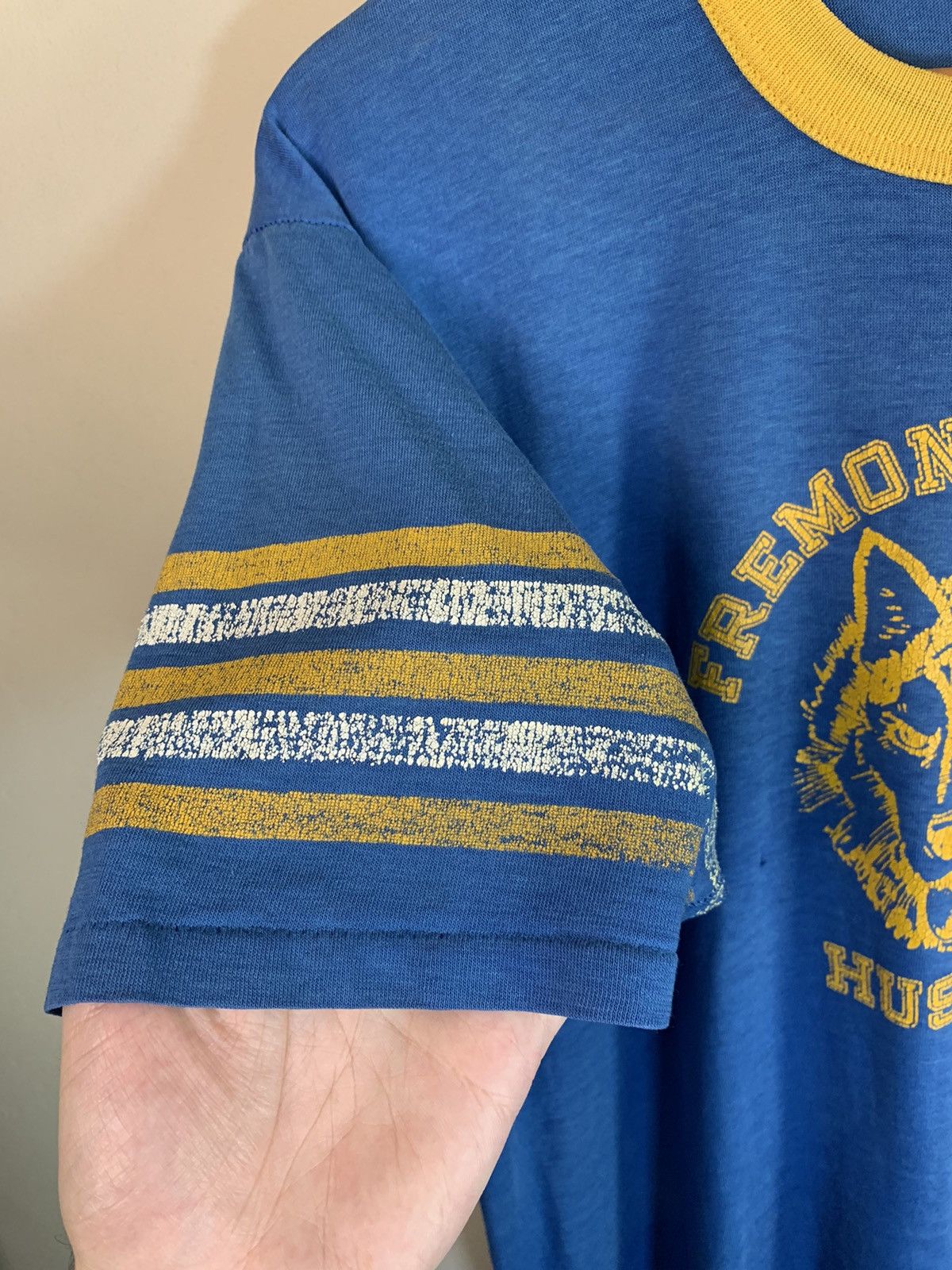 Velva Sheen × Vintage *RARE* Vintage 1970’s Fremont Huskies Single Stitch T-Shirt Size US XL / EU 56 / 4 - 3 Thumbnail