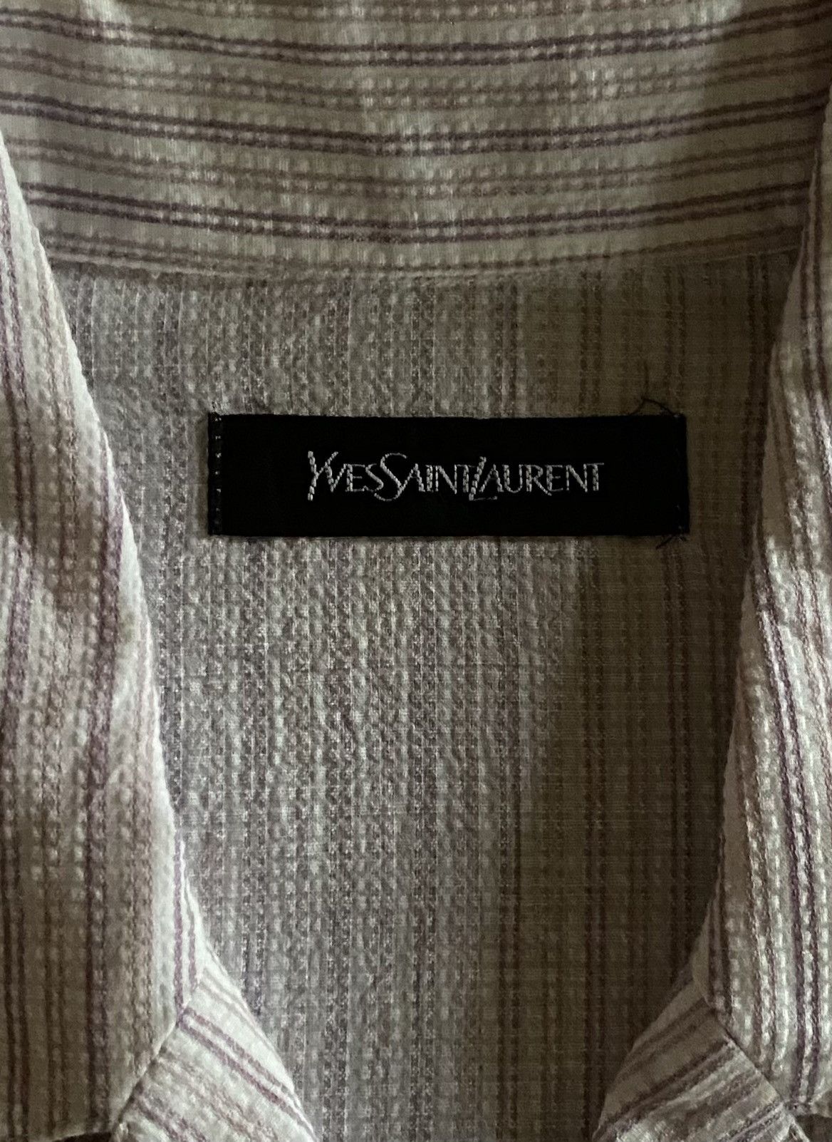 Flannel × Yves Saint Laurent Yves Saint Lauren Big Logo Single Pocket Button up Flannel Size US M / EU 48-50 / 2 - 5 Thumbnail