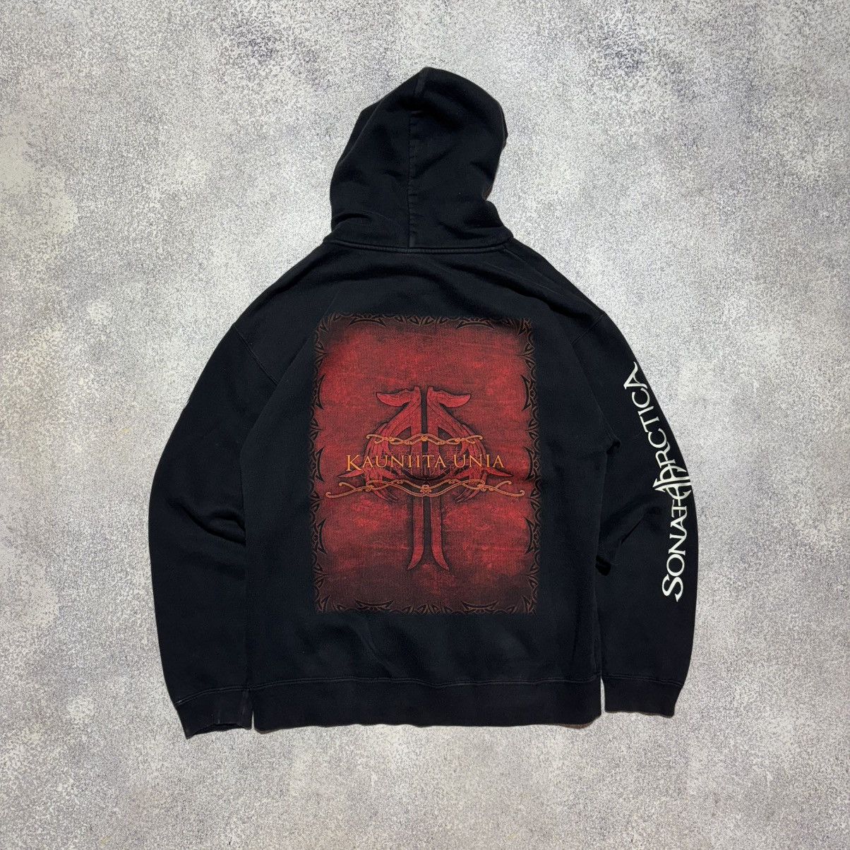 Band Tees × Vintage VINTAGE SONATA ARCTICA KAUNITA UNIA ALBUM PROMO HOODIE Size US M / EU 48-50 / 2 - 3 Thumbnail