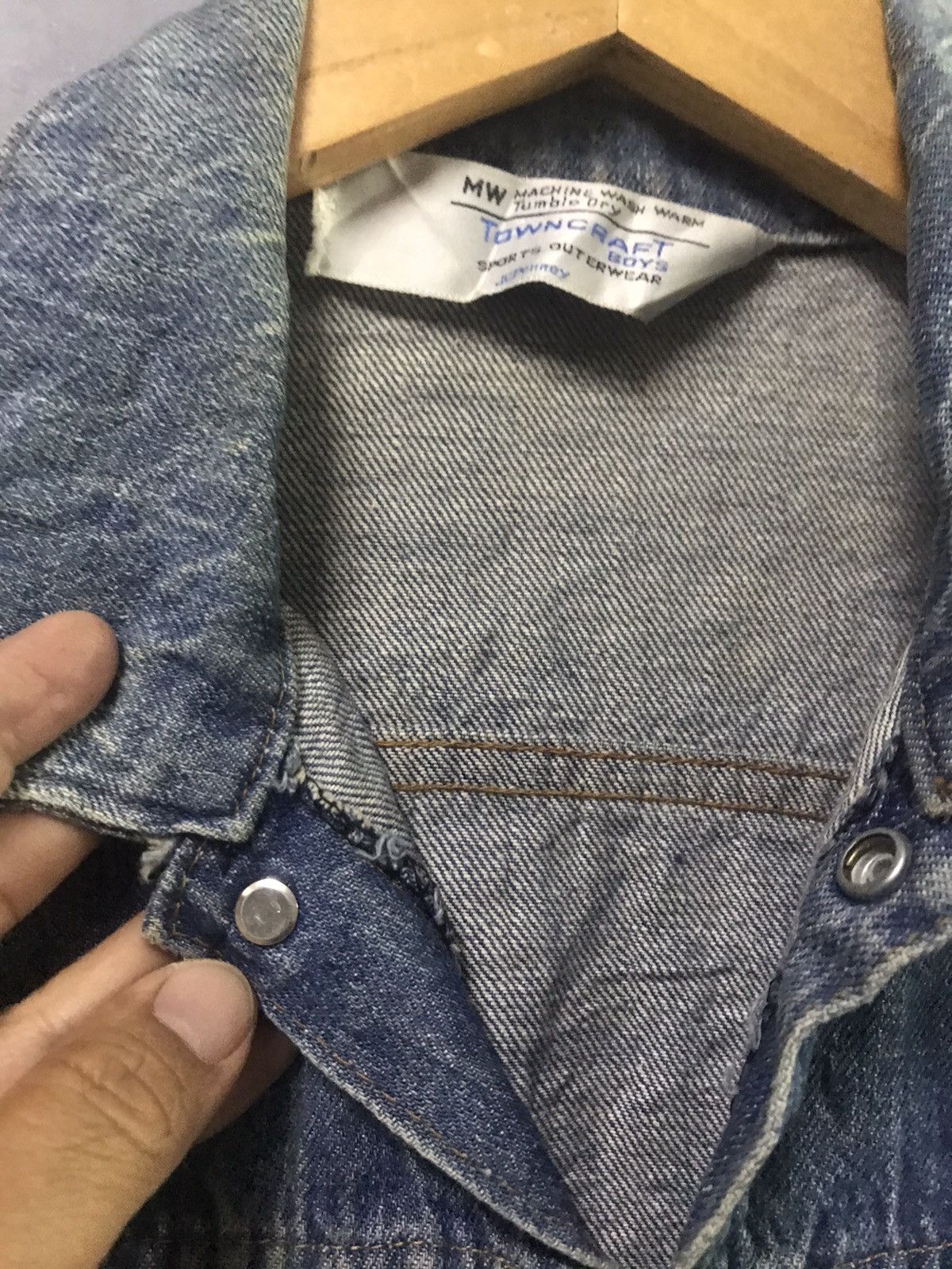 JCPenney 70s Vintage Selvedge Denim JC Penney Ranchcraft Jean Trucker Size S / US 4 / IT 40 - 7 Thumbnail
