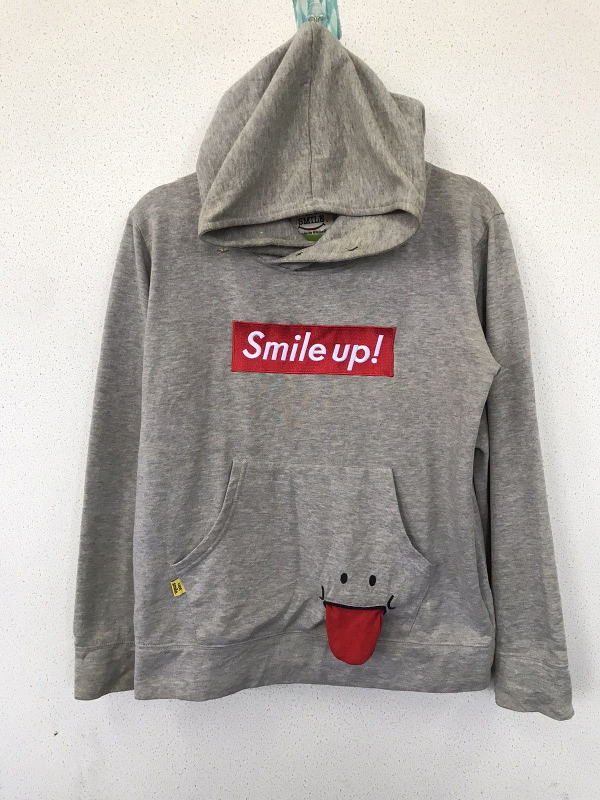 Japanese Brand Up! Smiley Vintage Pullover Hoodie Size US M / EU 48-50 / 2 - 2 Thumbnail