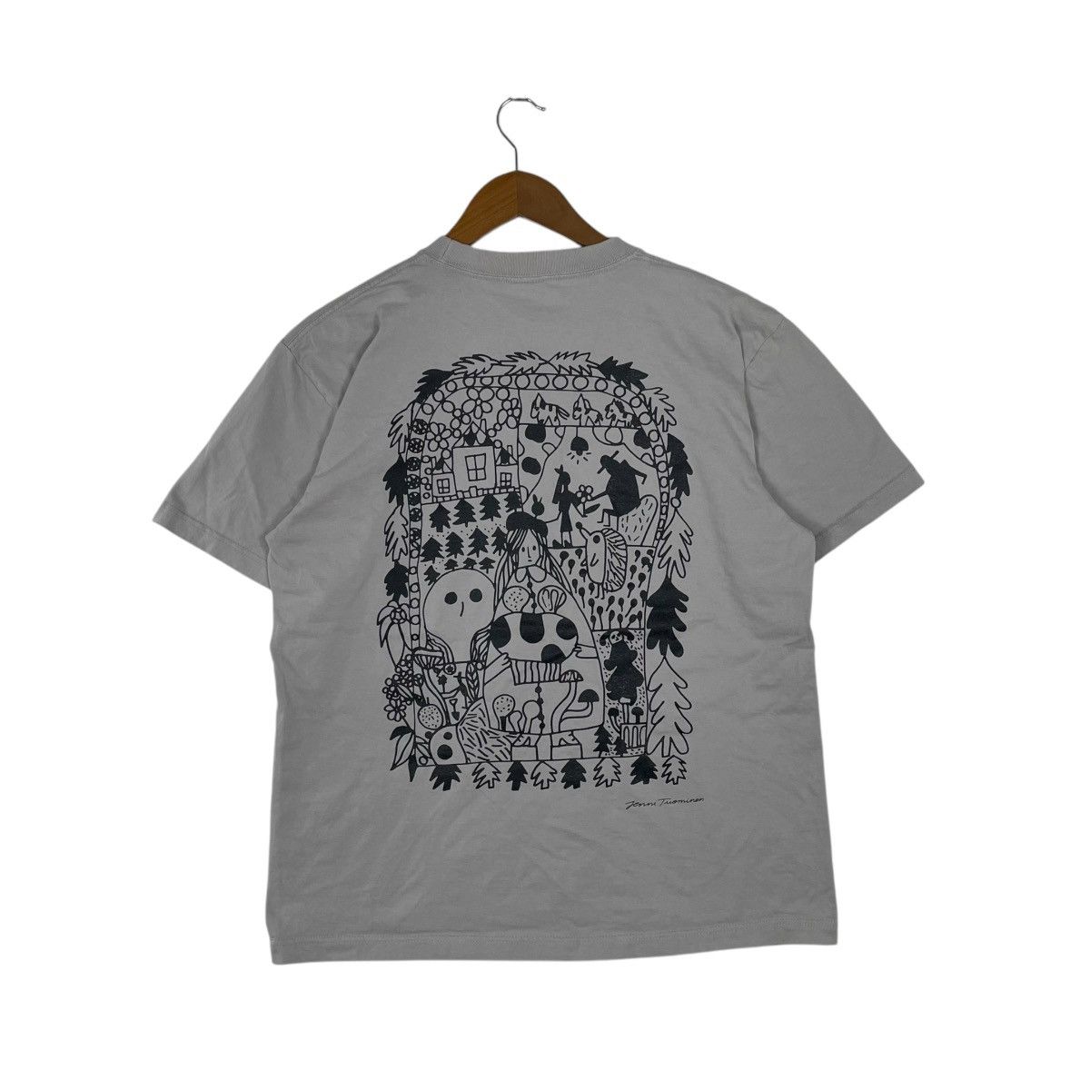 Vintage Vintage Art Illustrator Jenni Tuominen Tee Shirt Size US L / EU 52-54 / 3 - 1 Thumbnail