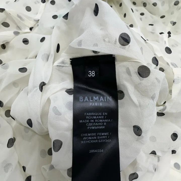Balmain Balmain Polka Dot Long Sleeve Shirt -2507 Size US M / EU 48-50 / 2 - 4 Thumbnail