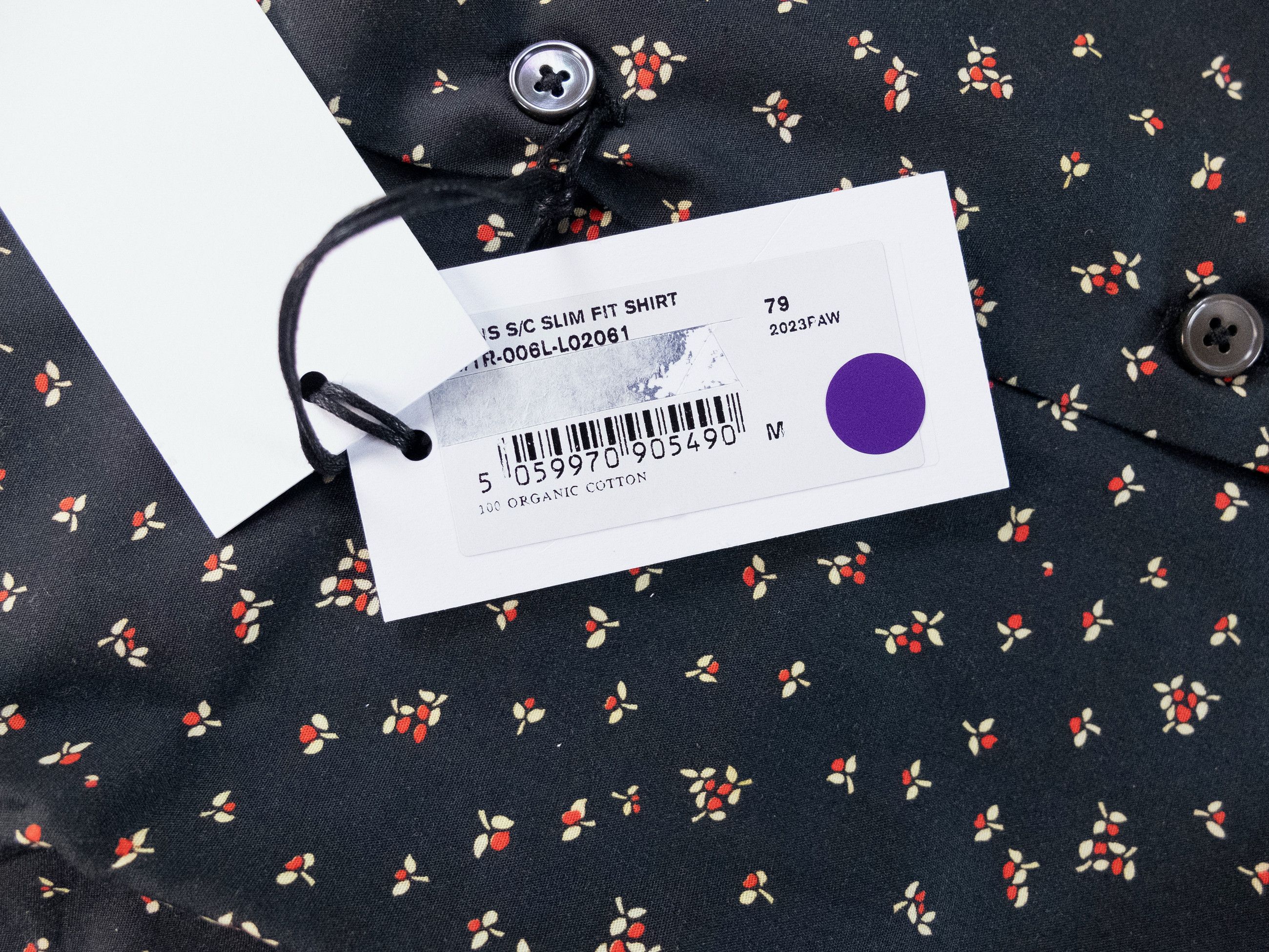 Paul Smith PAUL SMITH mainline black slim fit floral print shirt Medium Size US M / EU 48-50 / 2 - 4 Thumbnail