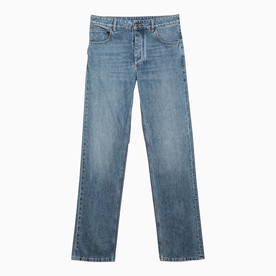 Bottega Veneta o1d2blof0824 Denim Jeans in Blue Size 27" / US 4 / IT 40 - 1 Thumbnail