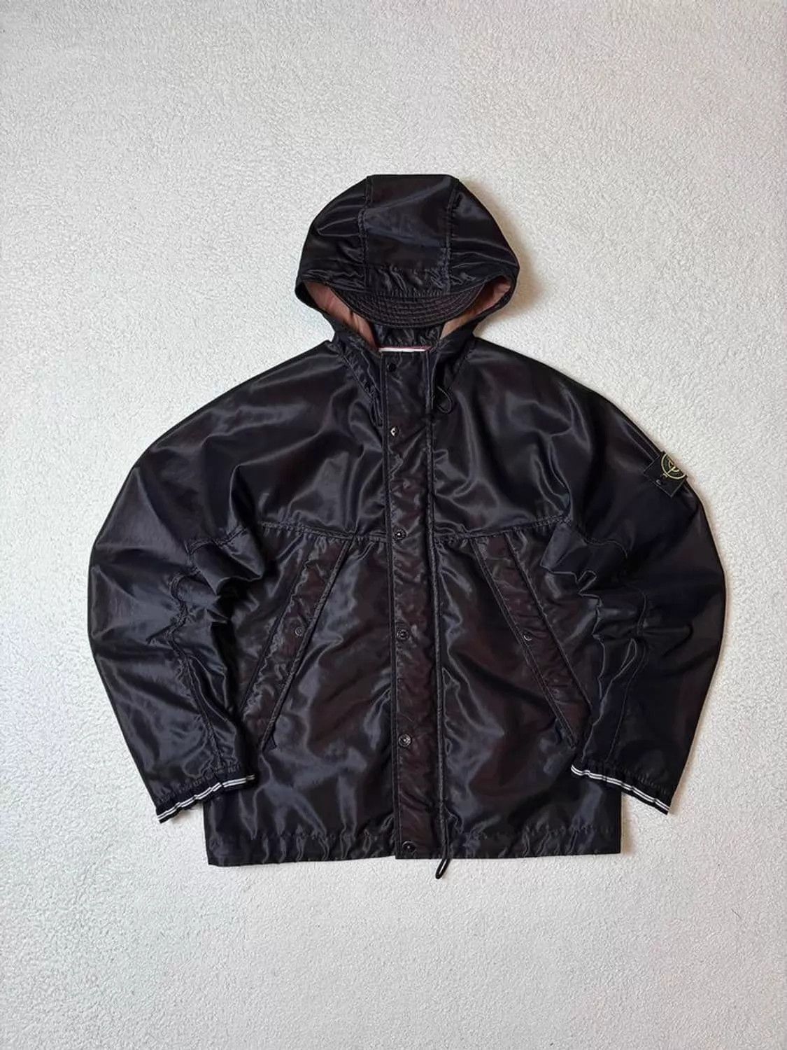 Stone Island Black Hooded Light Jacket Size M Size US M / EU 48-50 / 2 - 1 Thumbnail