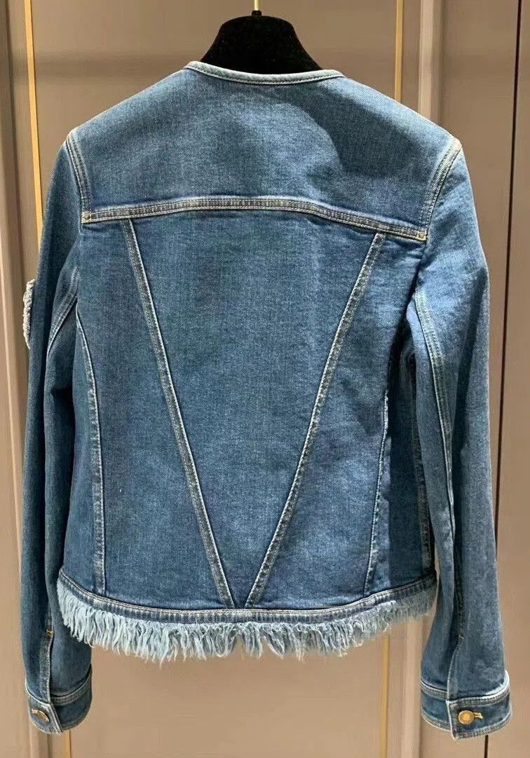 Louis Vuitton LV Patched Denim Jacket. Size XS / US 0-2 / IT 36-38 - 2 Thumbnail