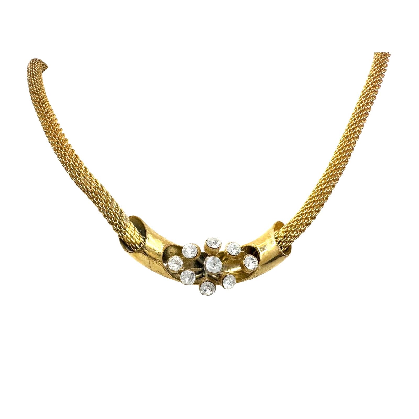 Givenchy Vintage Givenchy Mesh / Herringbone / Snake Necklace Size ONE SIZE - 3 Thumbnail
