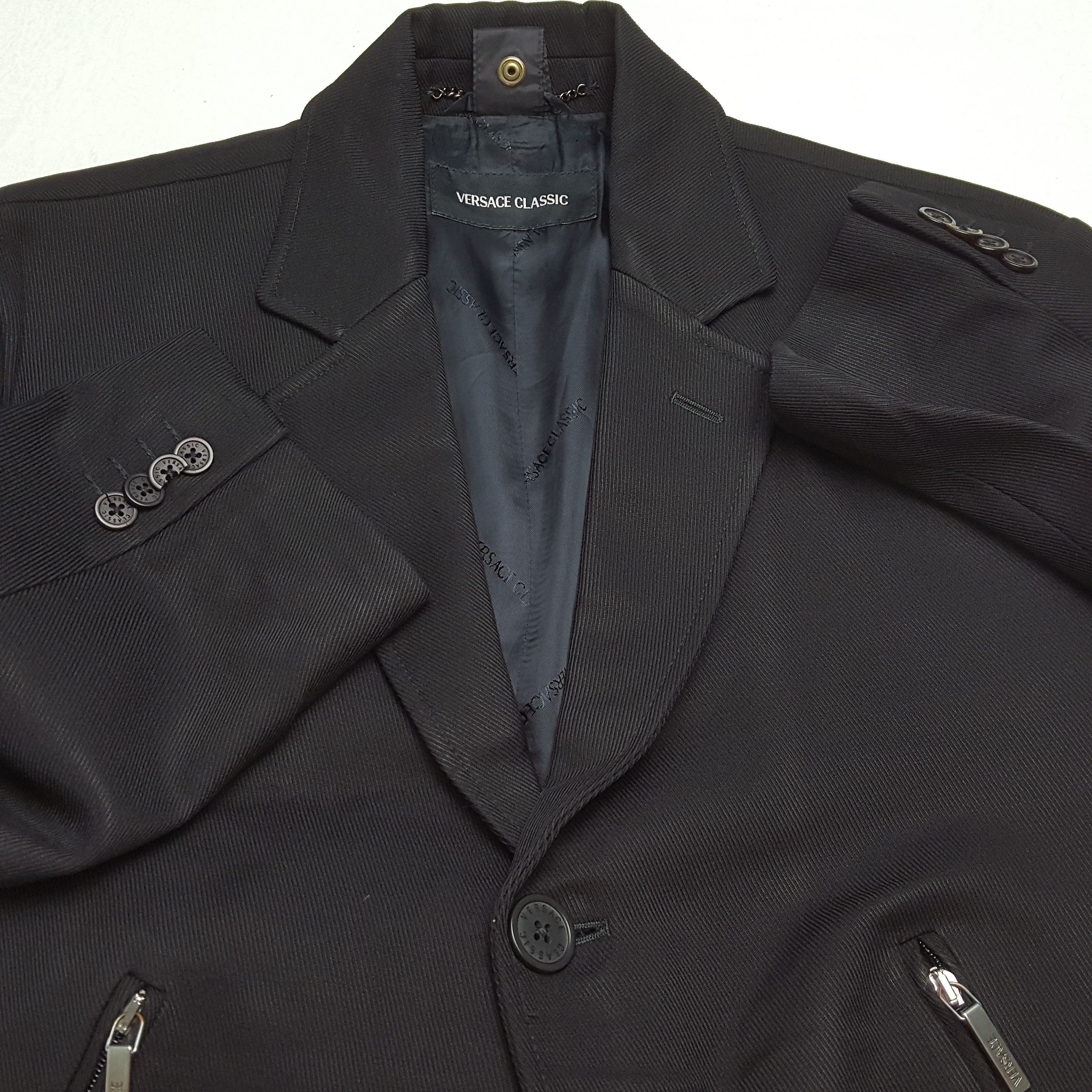 Versace × Vintage VERSACE CLASSIC Winter Fashion Style Long Jacket Size US M / EU 48-50 / 2 - 10 Thumbnail