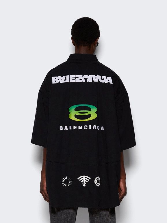 Balenciaga o1w1db10425 Gamer Shirt in Black Size US S / EU 44-46 / 1 - 5 Thumbnail