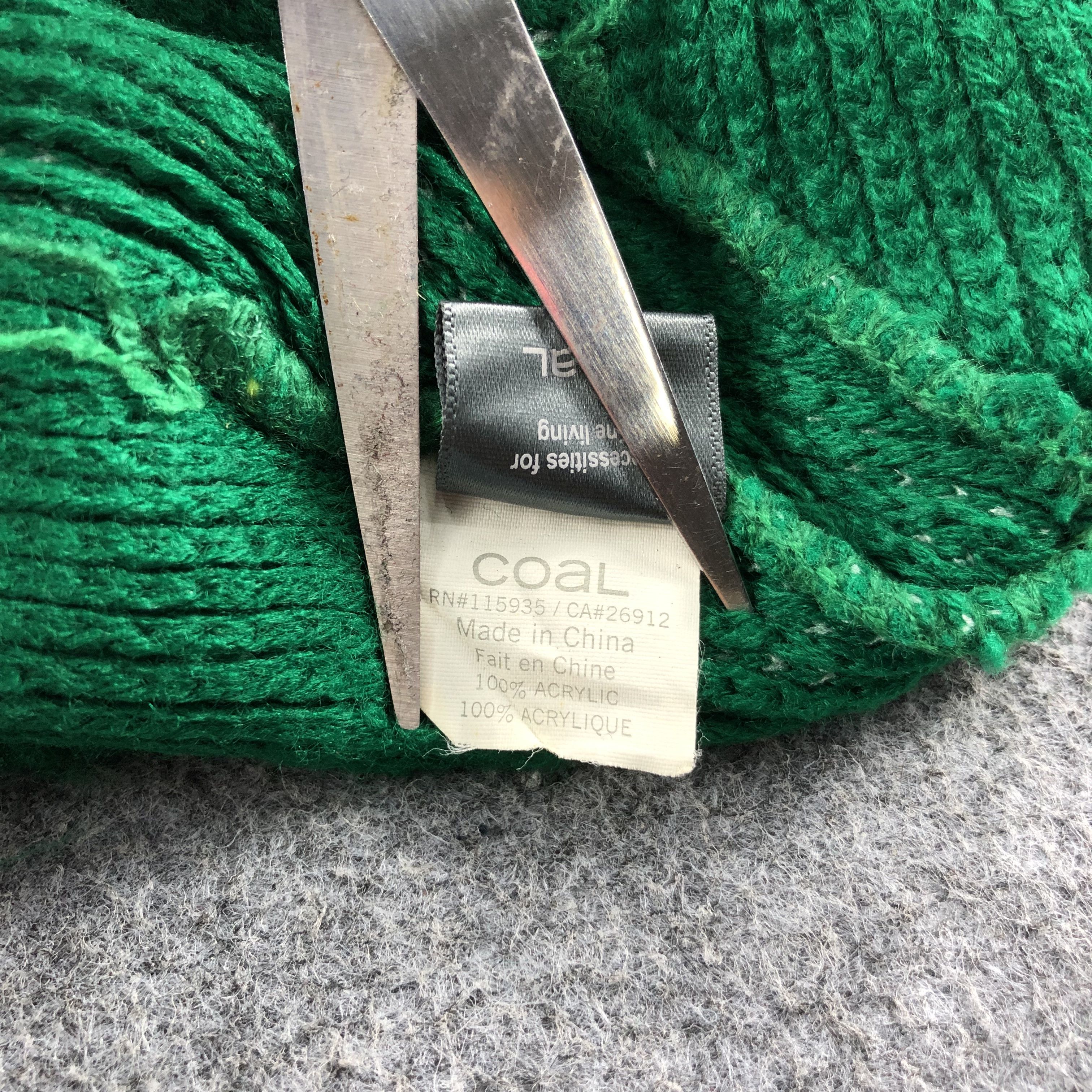 Coal Coal Green Stripes Beanie snowcap Snow Hat B268 Size ONE SIZE - 8 Thumbnail