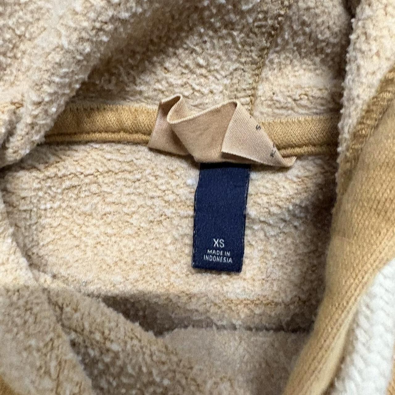 Japanese Brand × Vintage Crazy Vintage Y2K/2000s Blank Yellow Minimalistic Hoodie! Size US XS / EU 42 / 0 - 3 Thumbnail