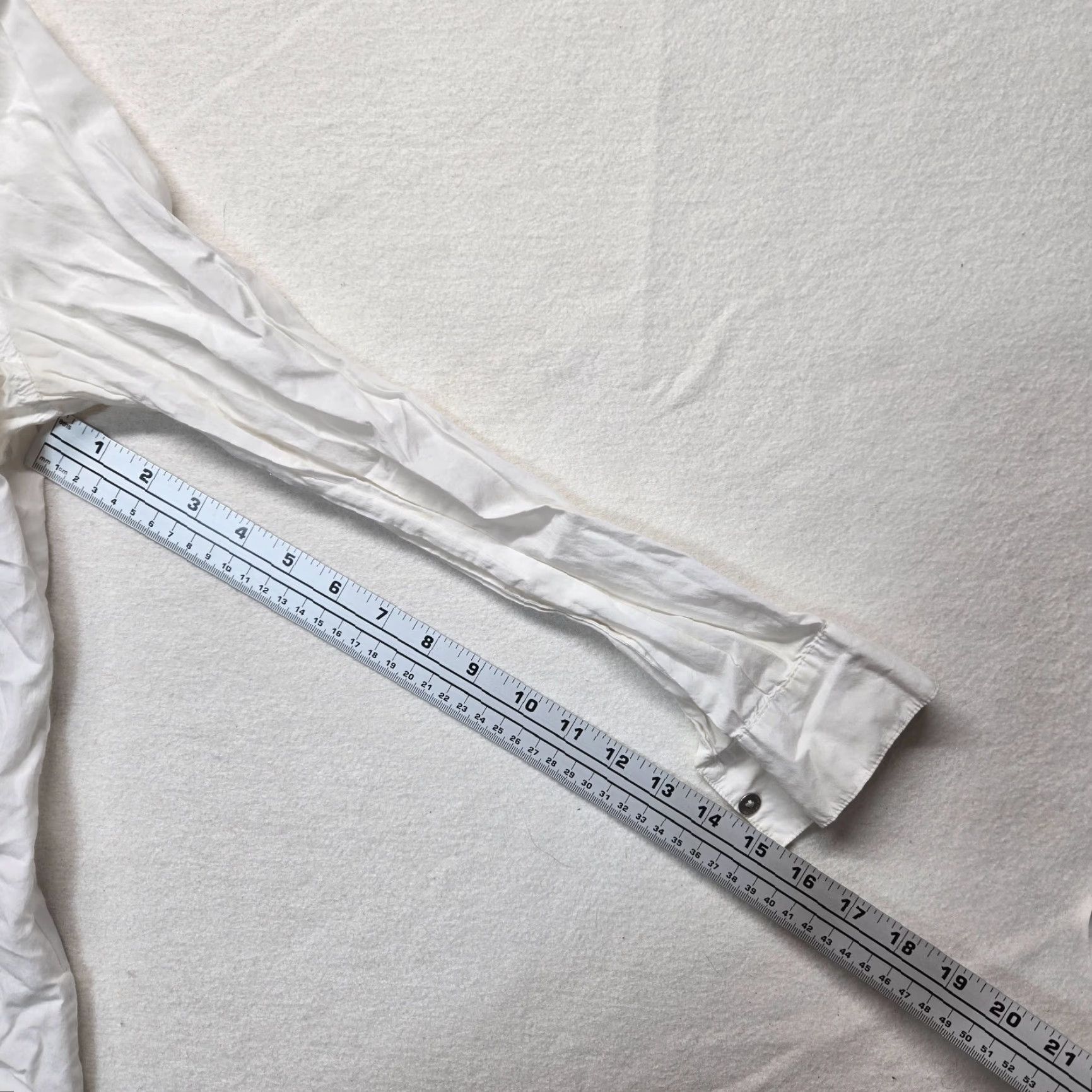 Vintage Calvin Klein Jeans Solid White Long Sleeve Button-Up Casual Shirt Womens XS Size XS / US 0-2 / IT 36-38 - 5 Thumbnail