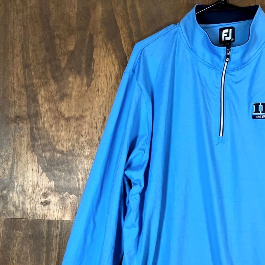 Footjoy FootJoy Mens Jacket Blue 1/4 Zip Performance Athletic Lightweight Stretch 2XL Jacket Mens Blue 1/4 Zip Athletic Lightweight Stretch 2XL FootJoy Size US XXL / EU 58 / 5 - 4 Thumbnail